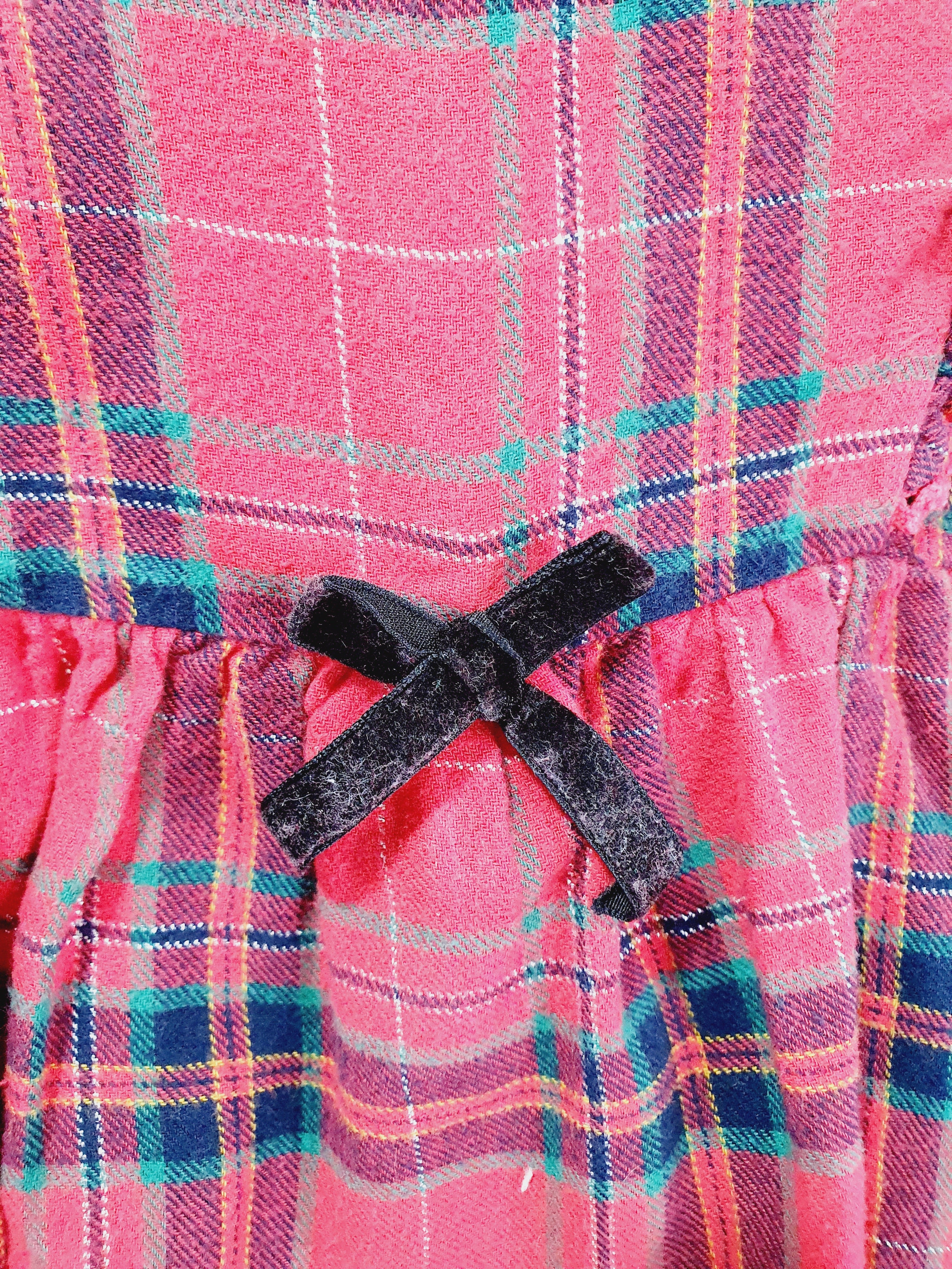 Matalan red checkered dress 12-18 months