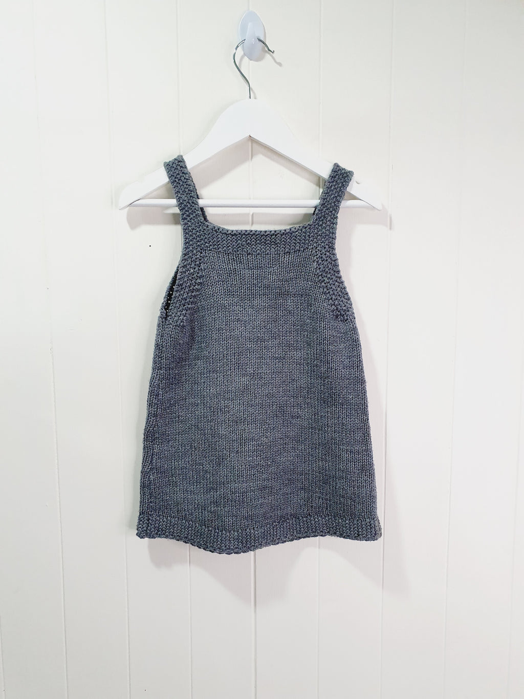 F&F knit sleeveless dress dog applique 18-24 months