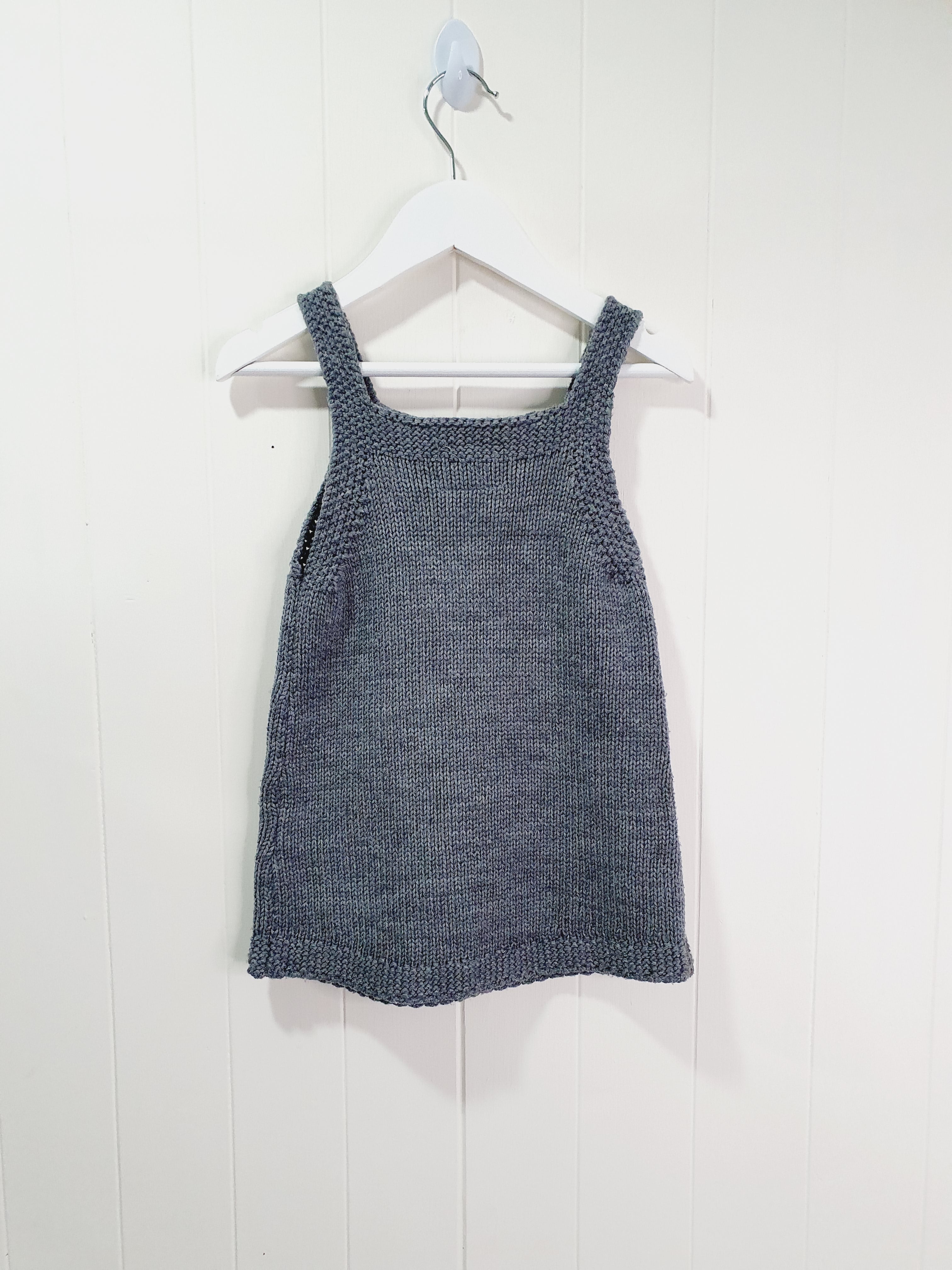 F&F knit sleeveless dress dog applique 18-24 months