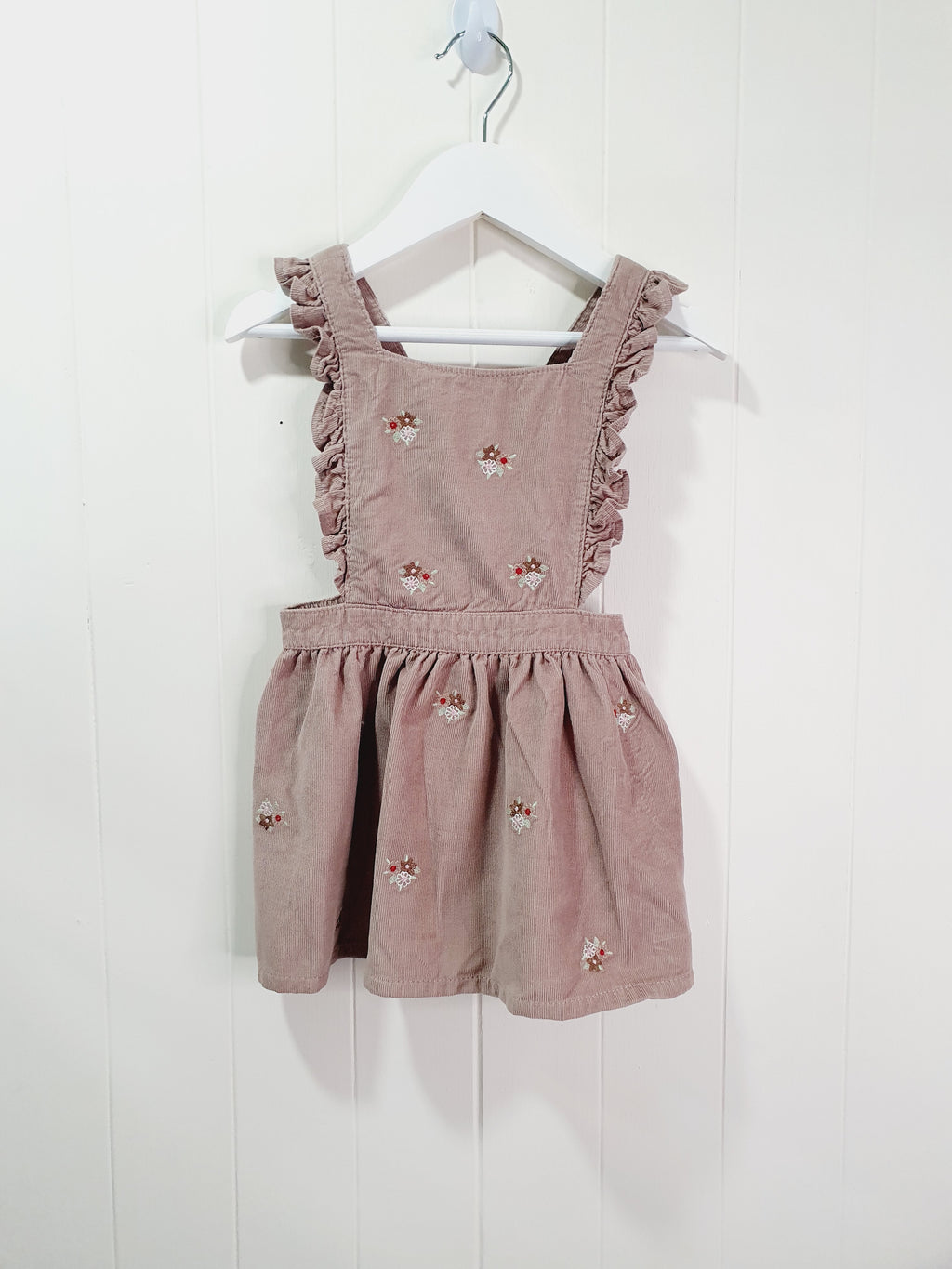 F&F corduroy pinafore dress 12-18 months