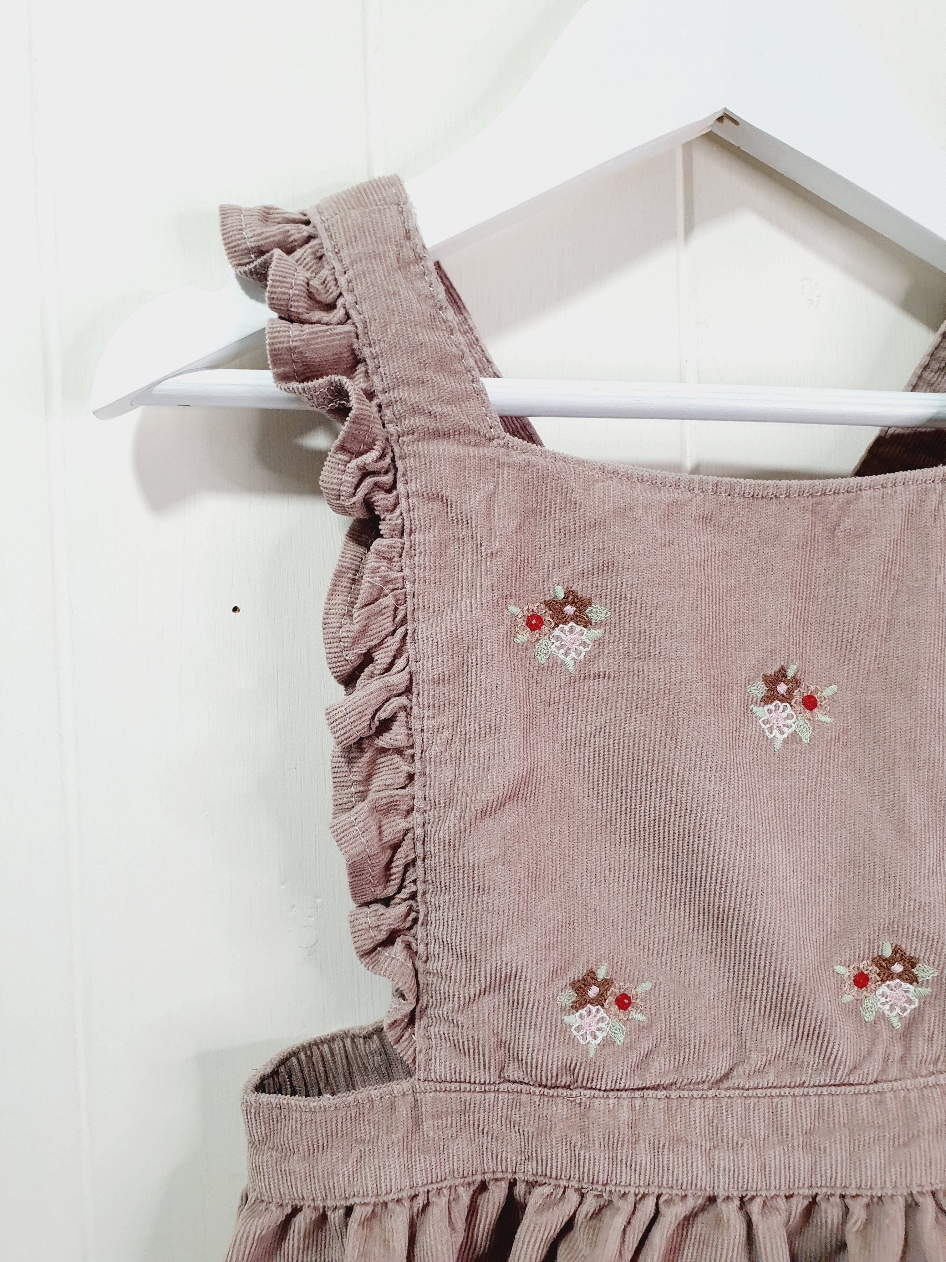 F&F corduroy pinafore dress 12-18 months