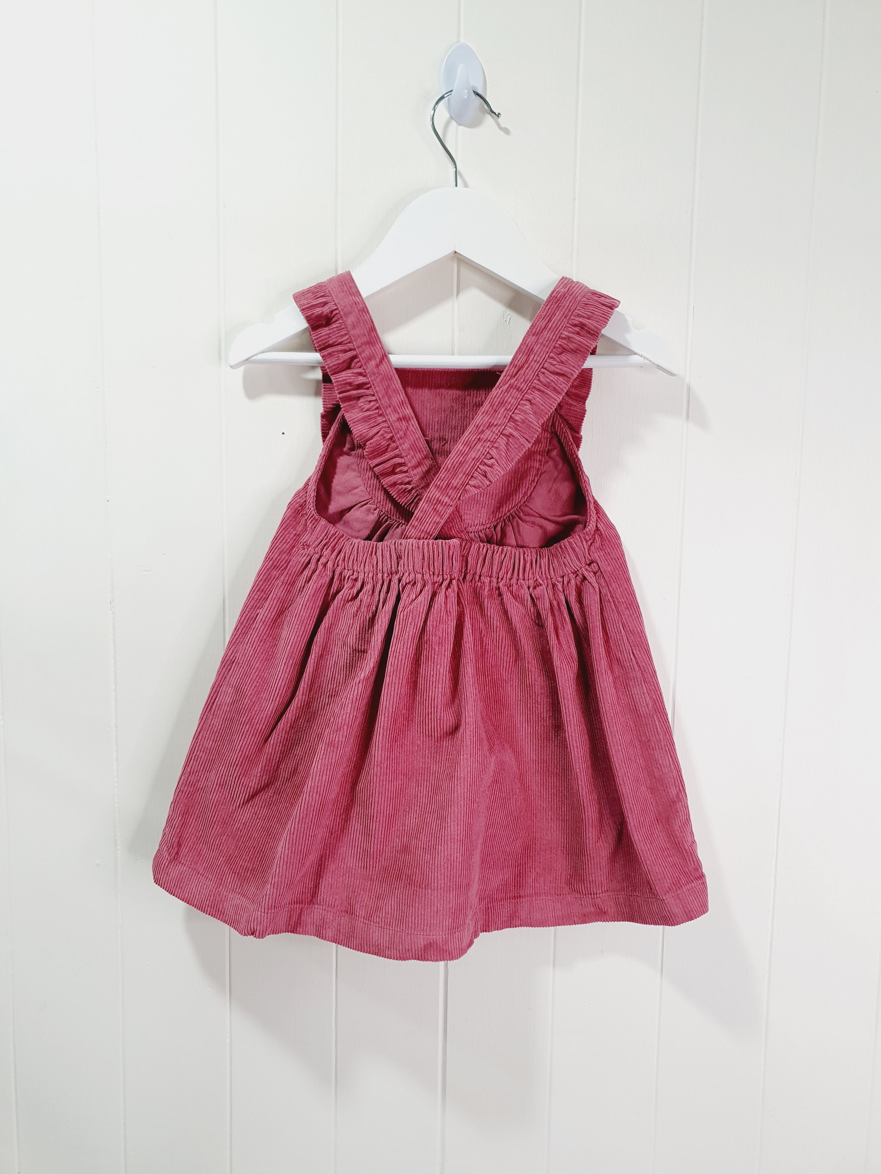 Matalan corduroy pinafore dress 12-18 months.