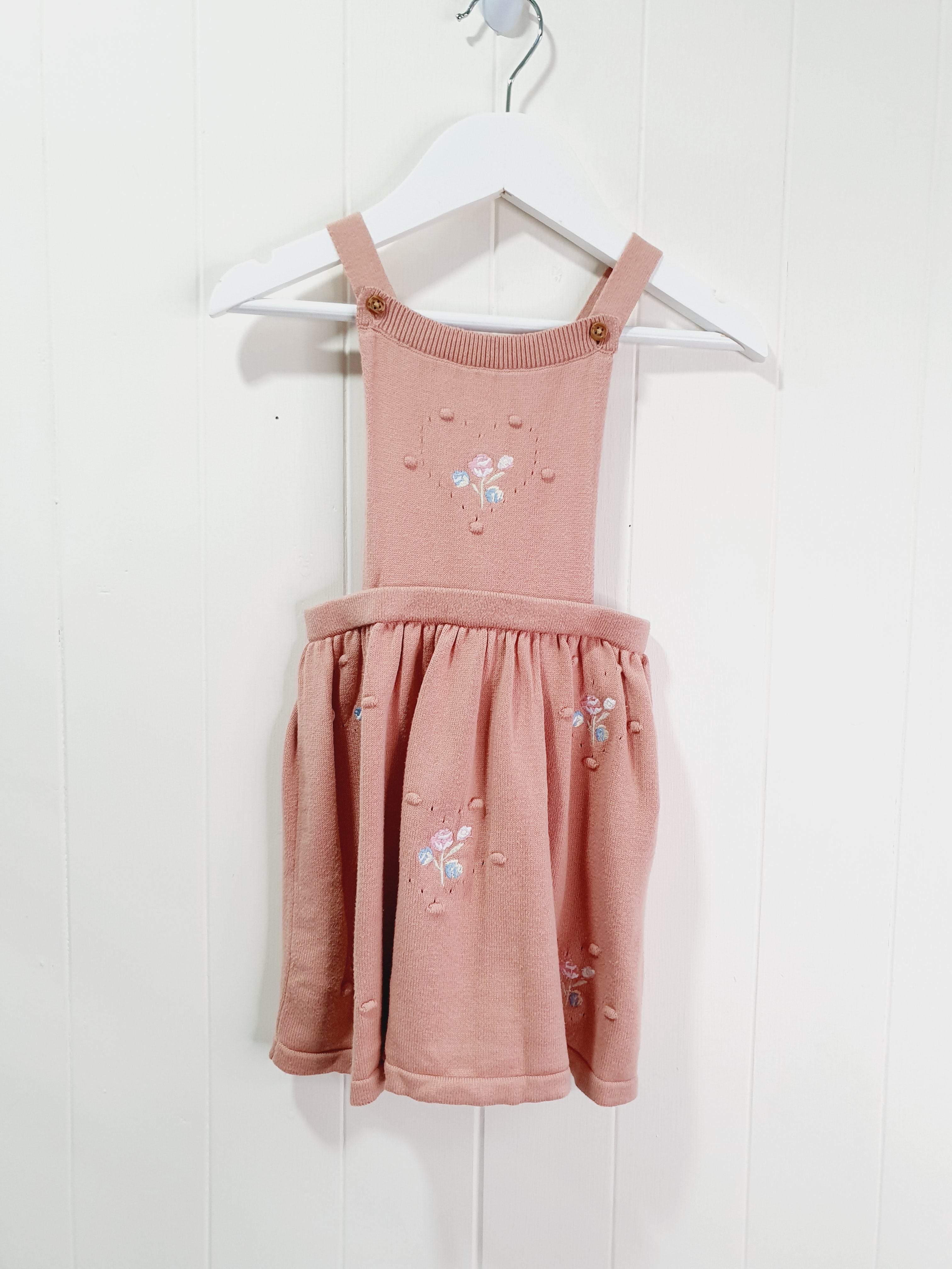 TU pink pinafore dress 12-18 months