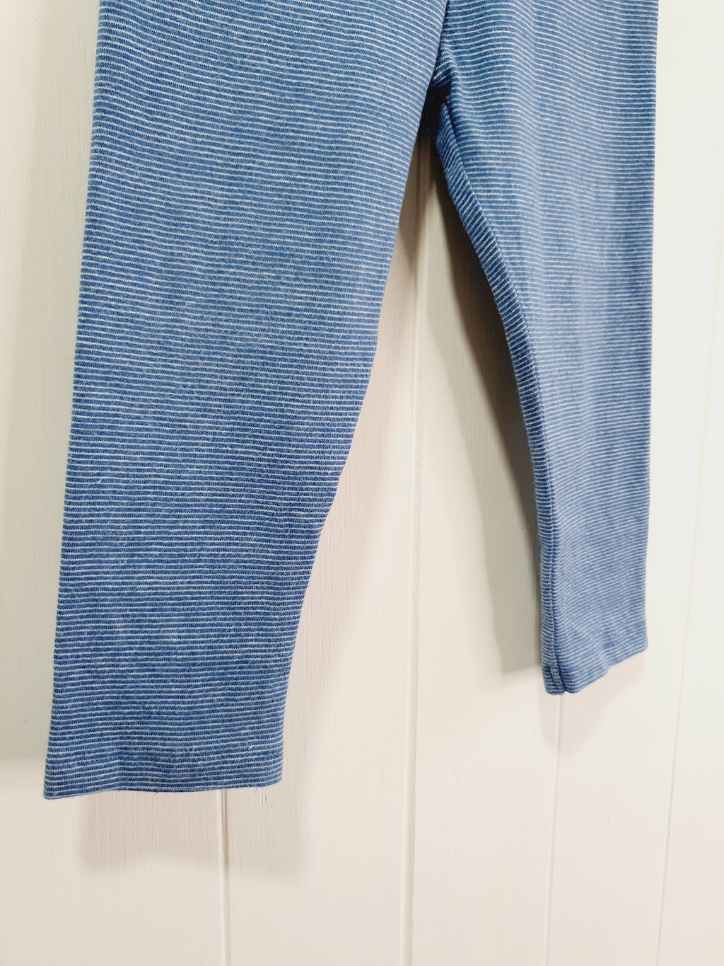 Next blue stripy leggings 12-18 months