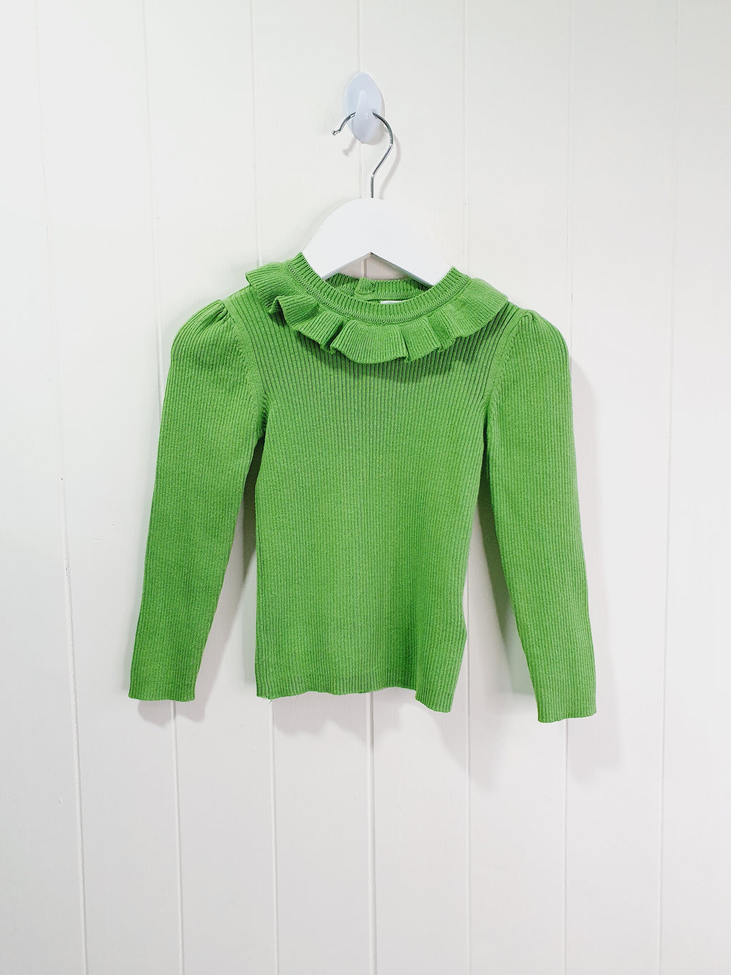 Next green knit long sleeve top 12-18 months