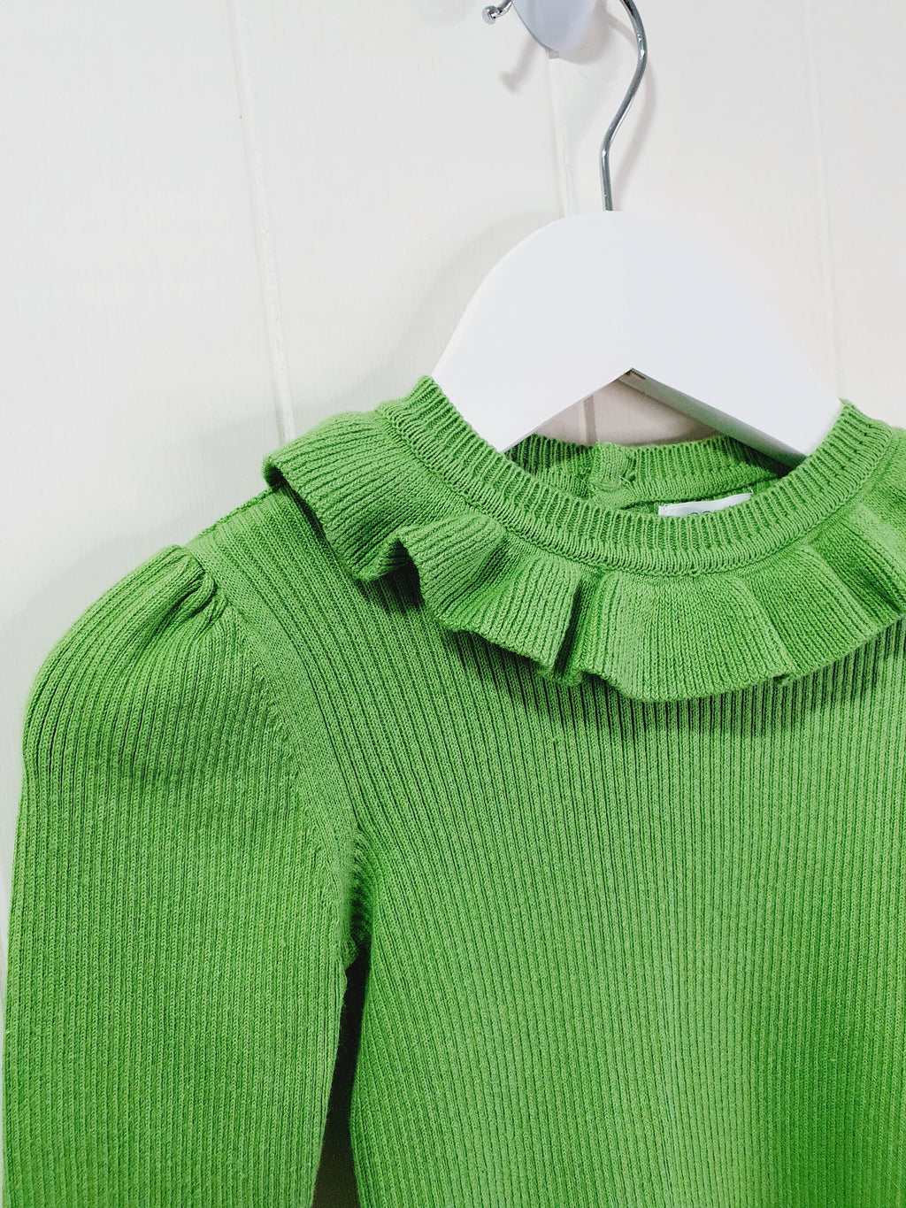 Next green knit long sleeve top 12-18 months
