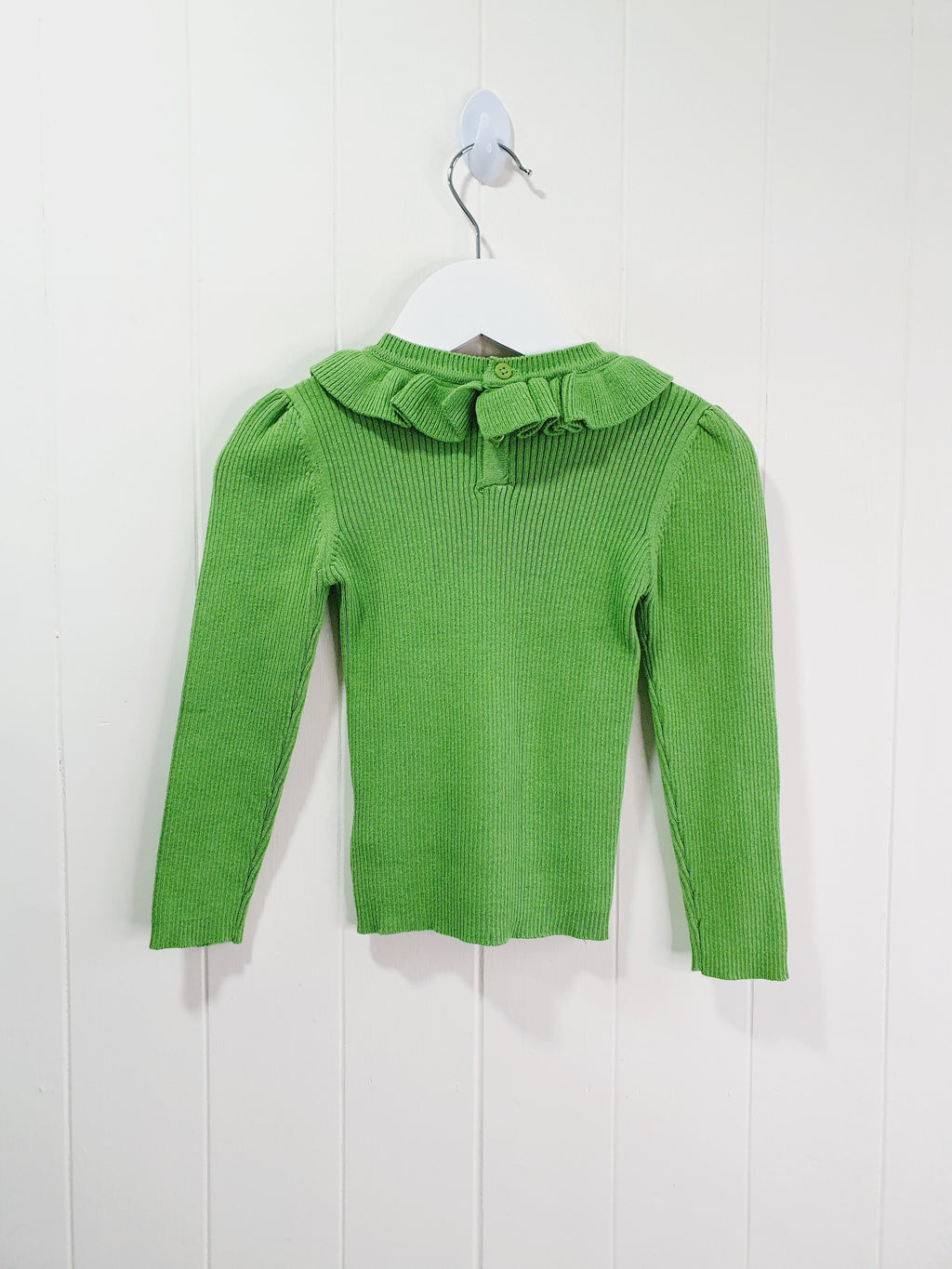 Next green knit long sleeve top 12-18 months
