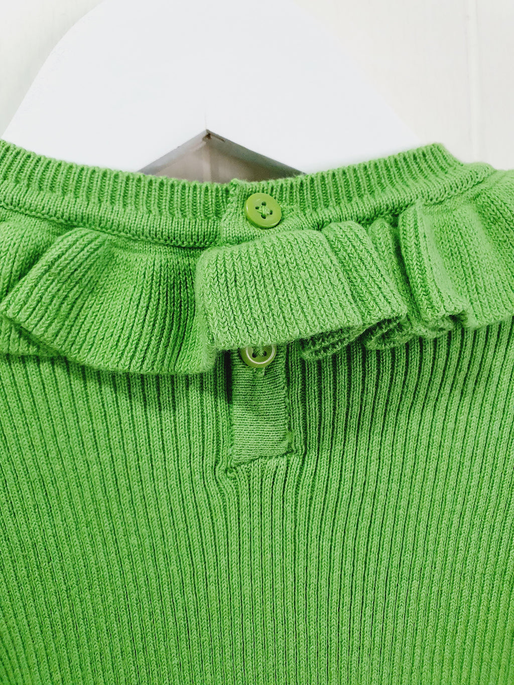 Next green knit long sleeve top 12-18 months