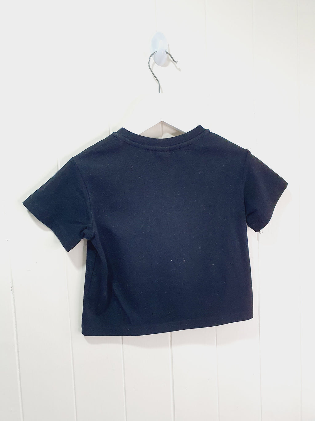 Shein black floral T-shirt 12-18 months