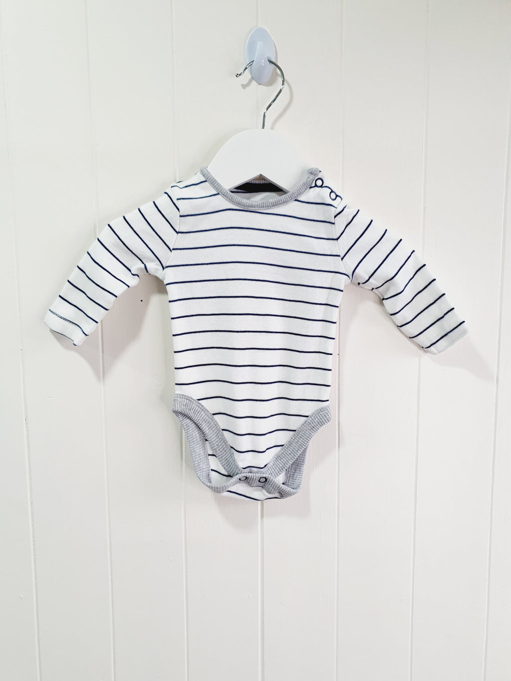 George navy dungarees and bodysuit set 0-3 months