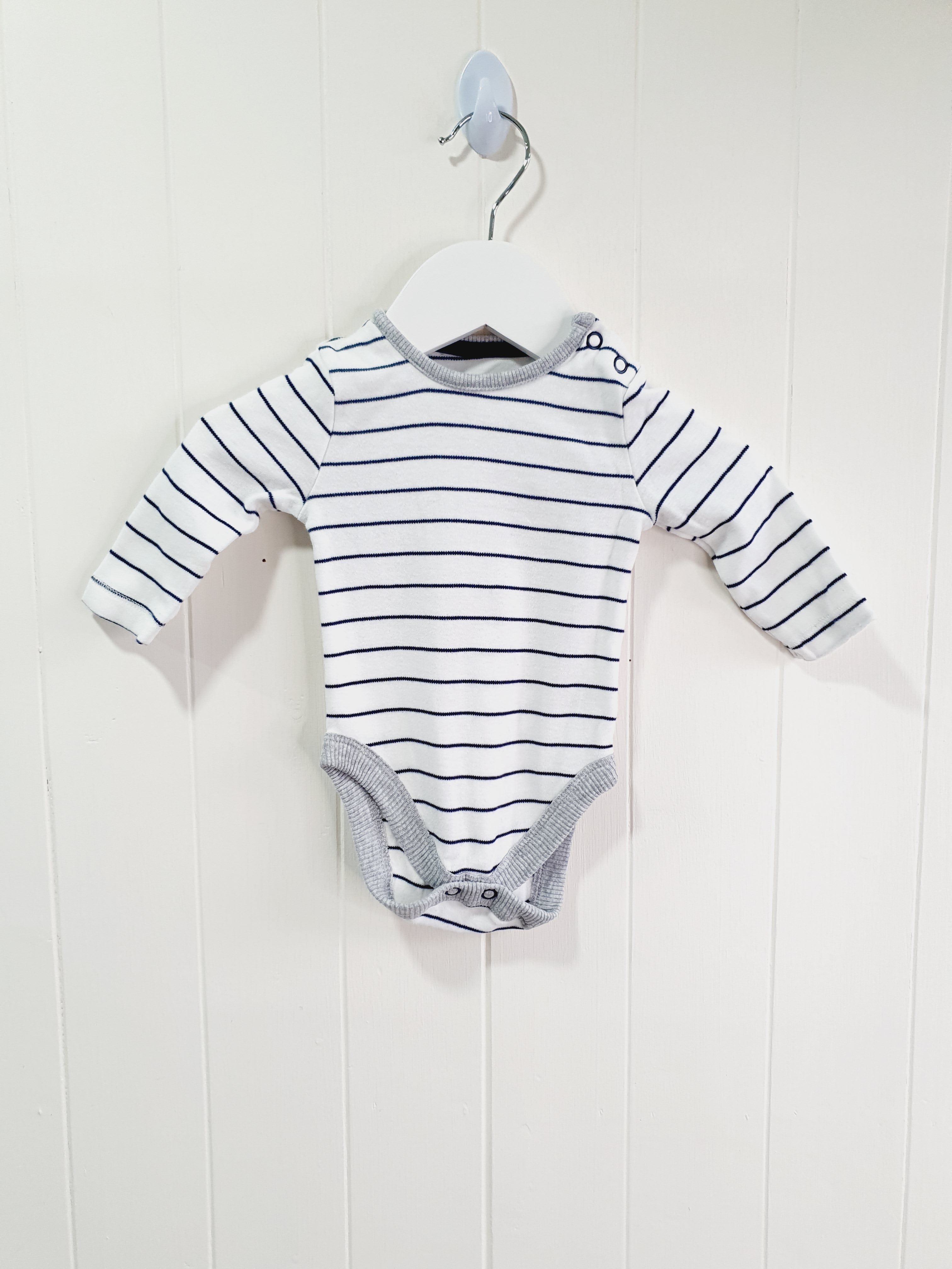 George navy dungarees and bodysuit set 0-3 months