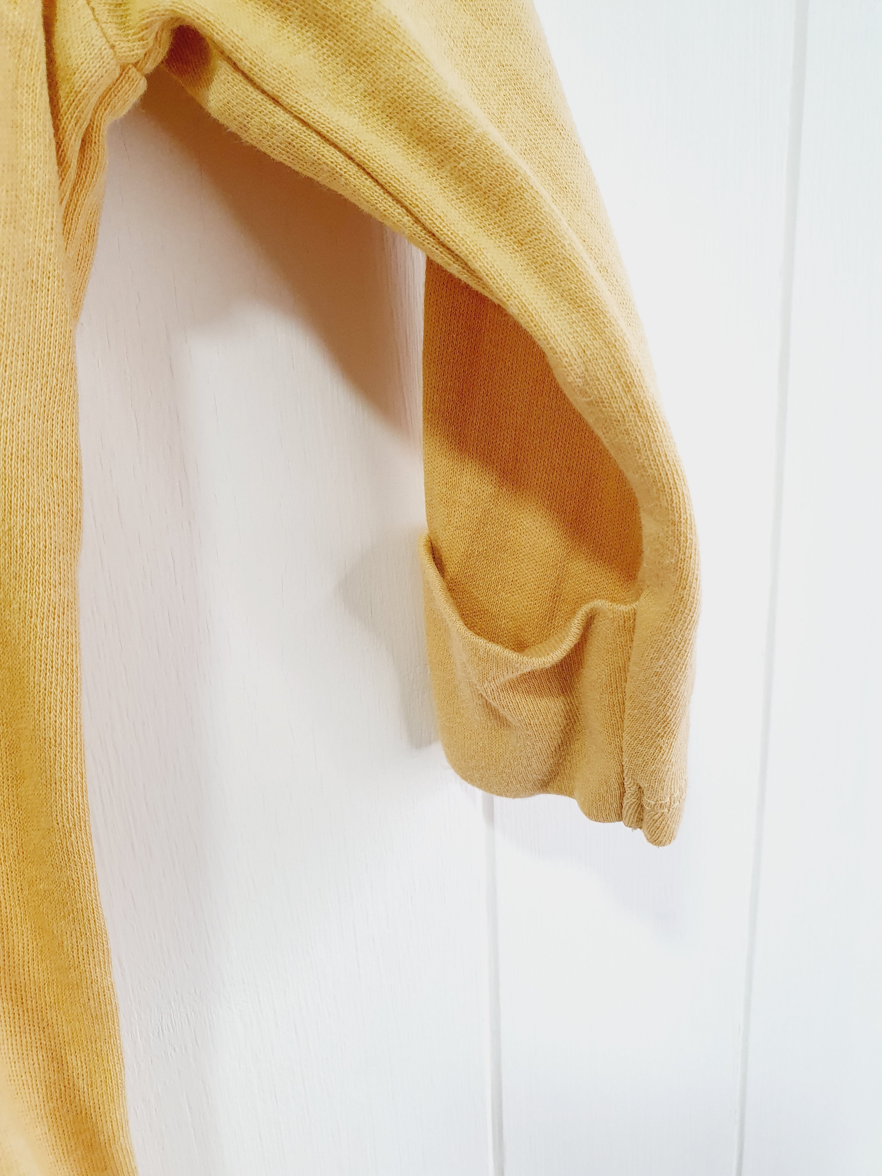 George plain yellow sleepsuit 0-3 months