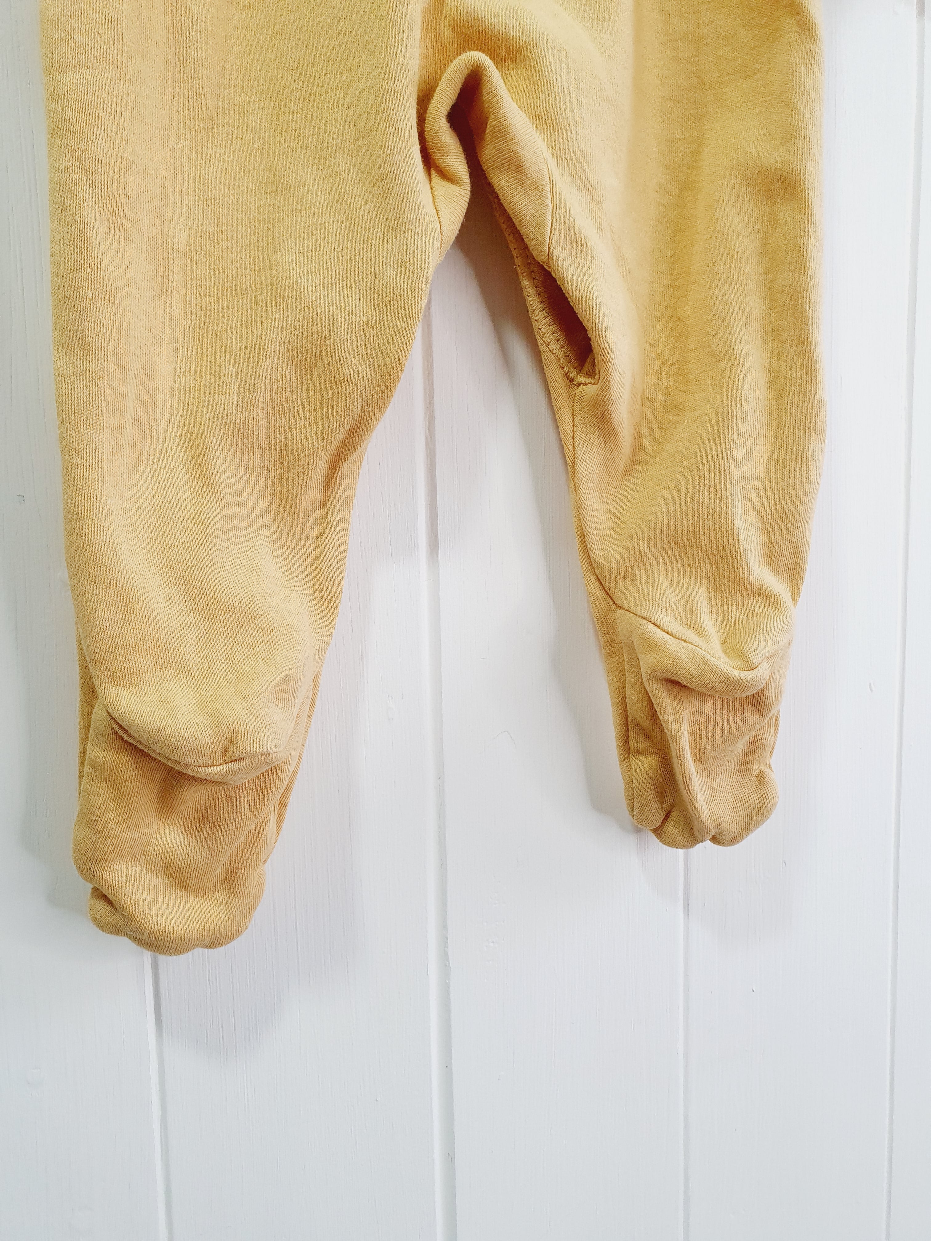 George plain yellow sleepsuit 0-3 months