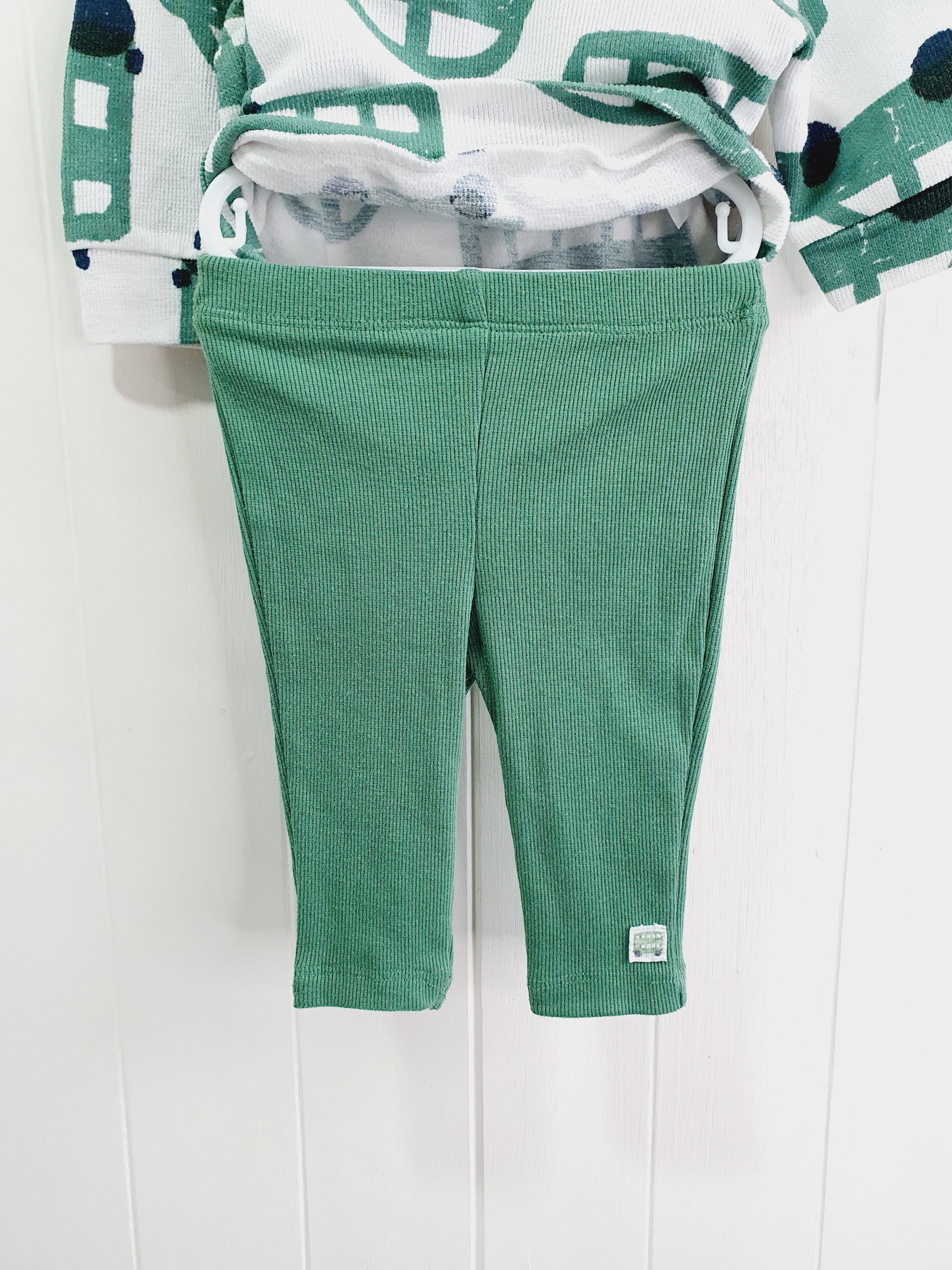 TU transport print leggings and sweatshirt set 0-3 months