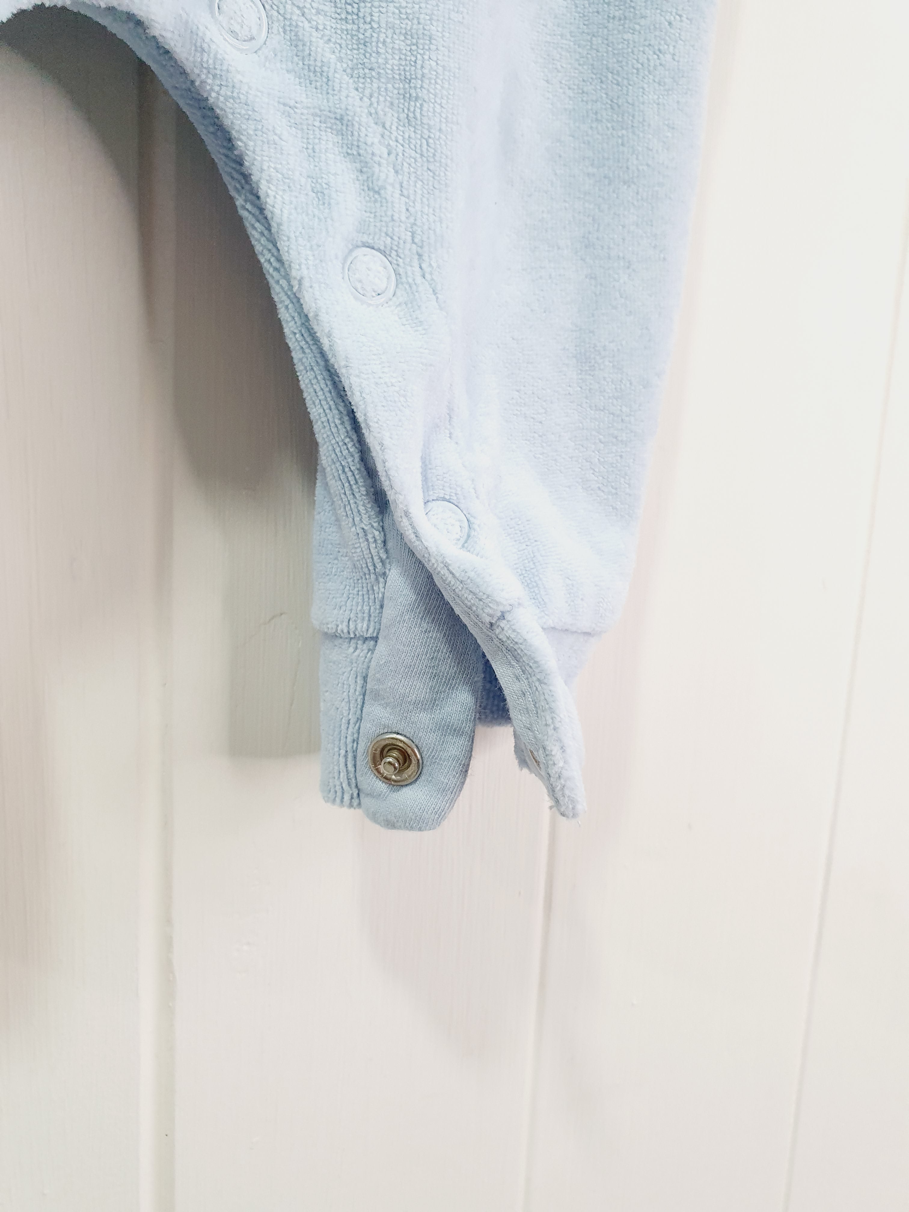 Next light blue dungarees 3-6 months