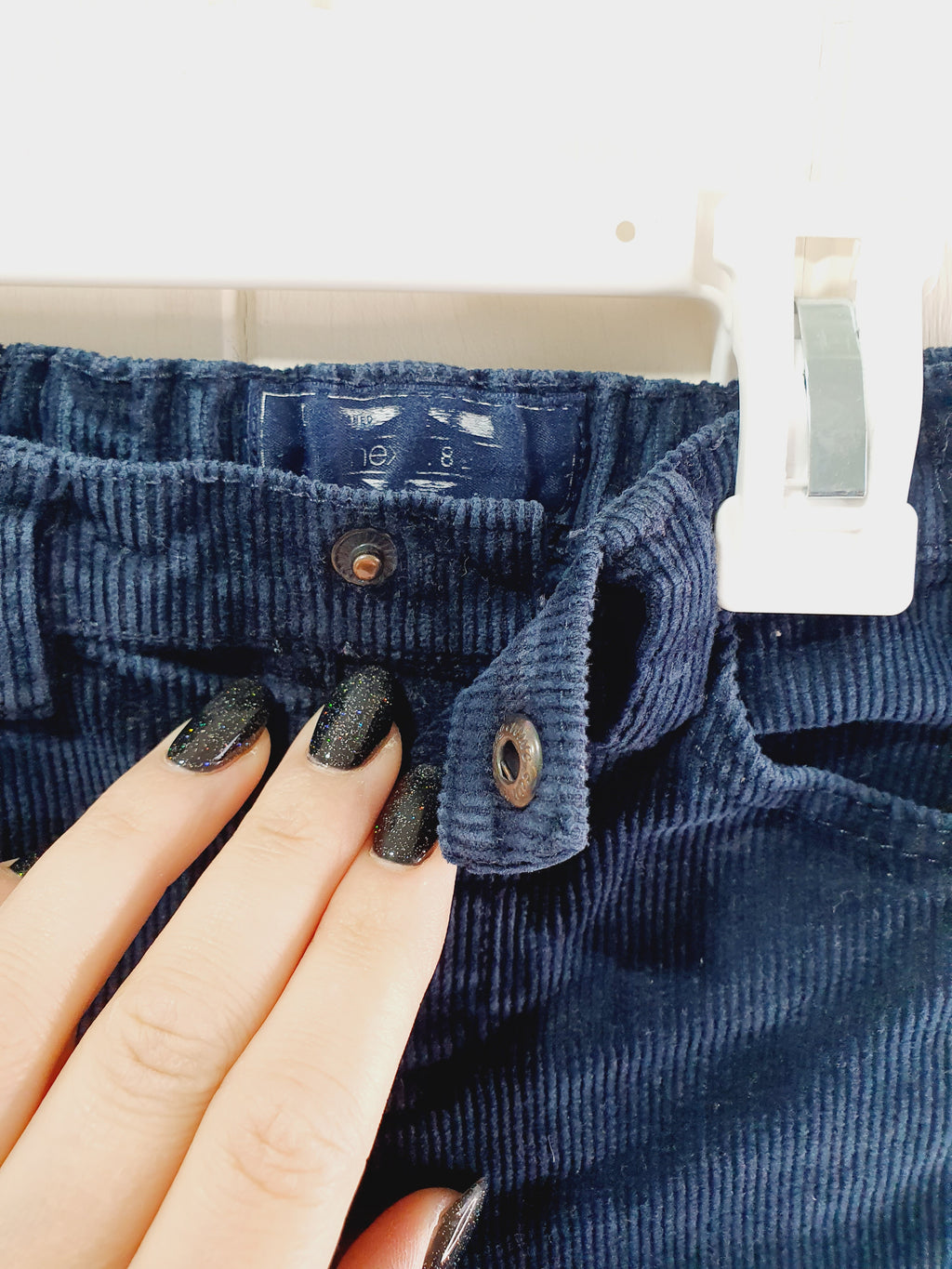 Next navy corduroy trousers 9-12 months