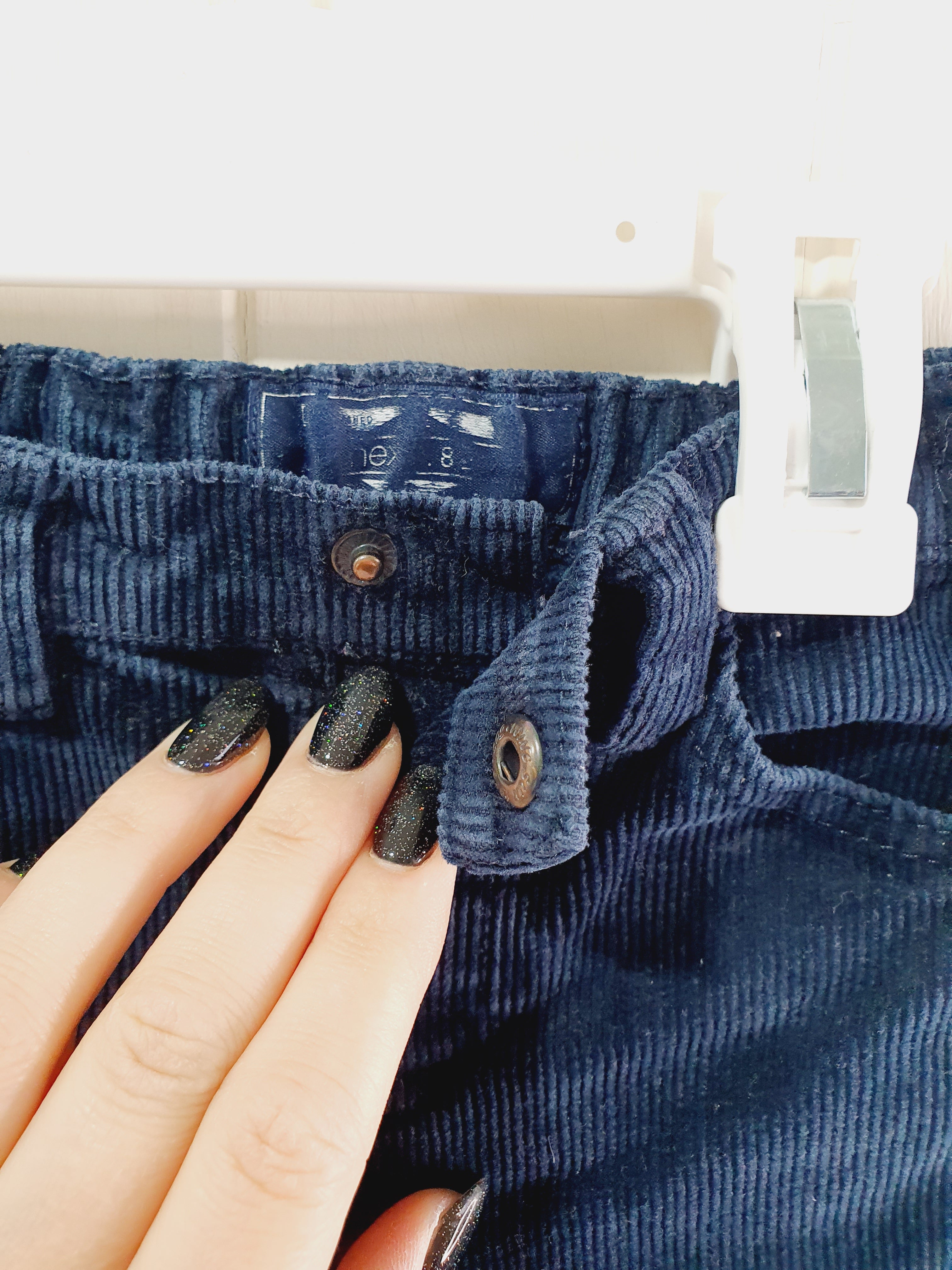 Next navy corduroy trousers 9-12 months