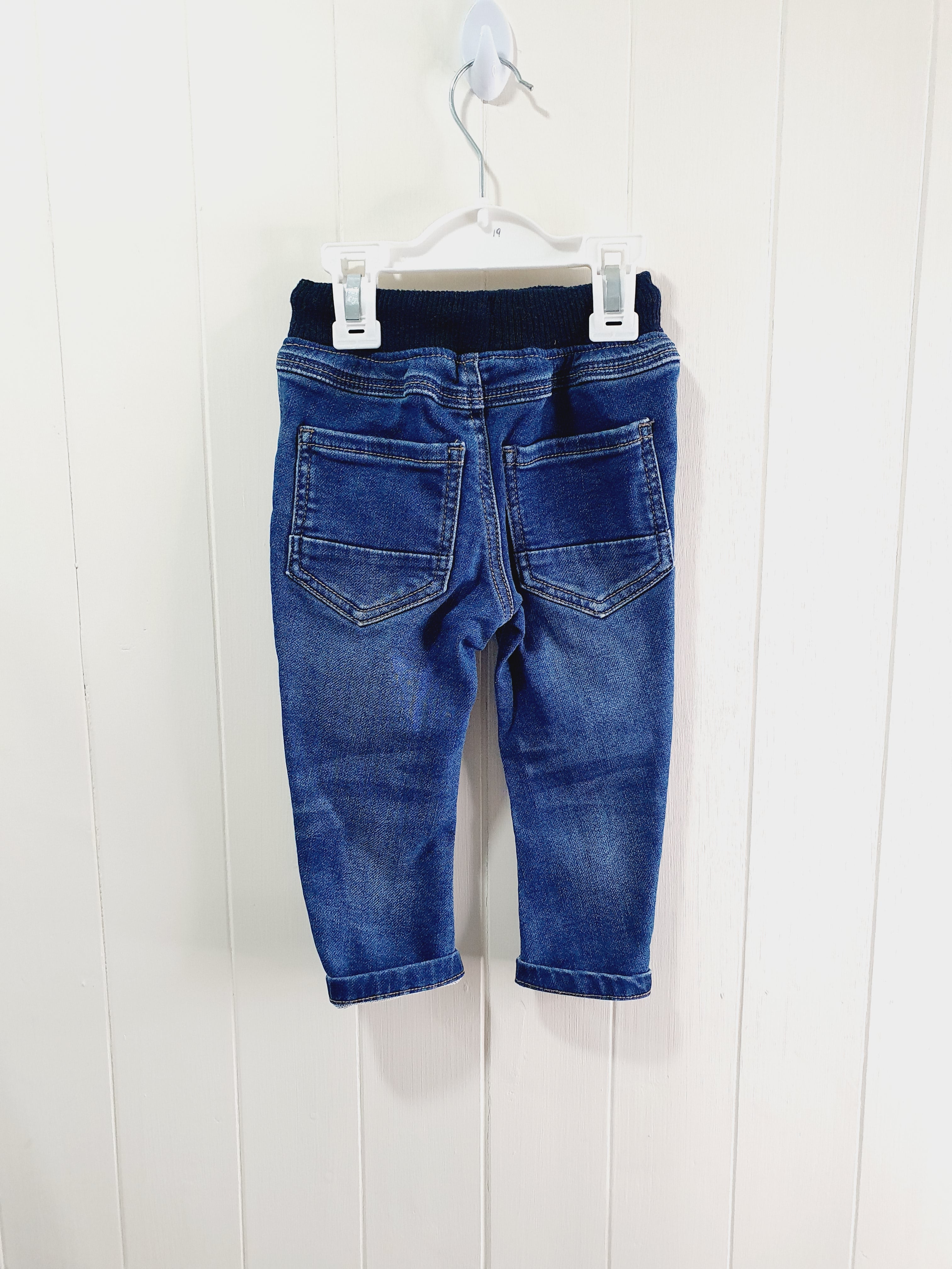 Matalan pull up jeans 9-12 months