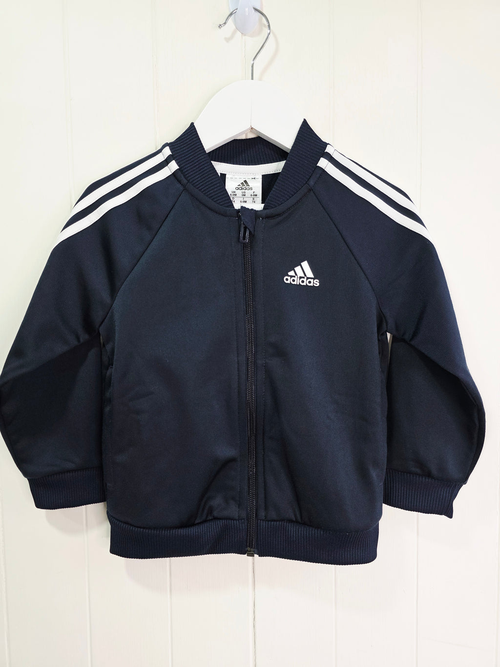 Adidas zip up tracksuit top 18-24 months