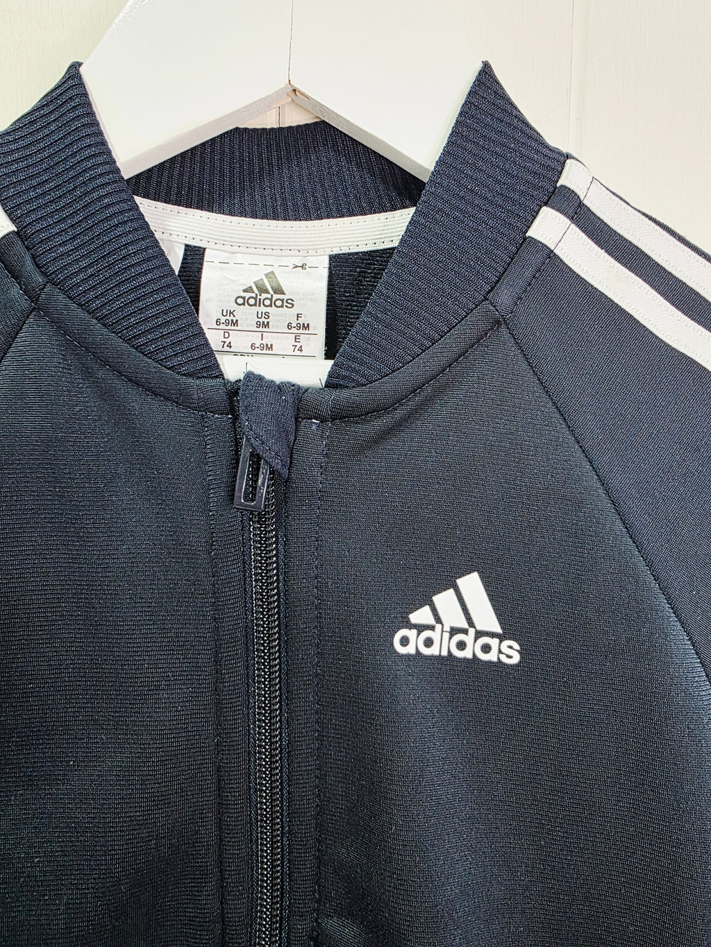 Adidas zip up tracksuit top 18-24 months