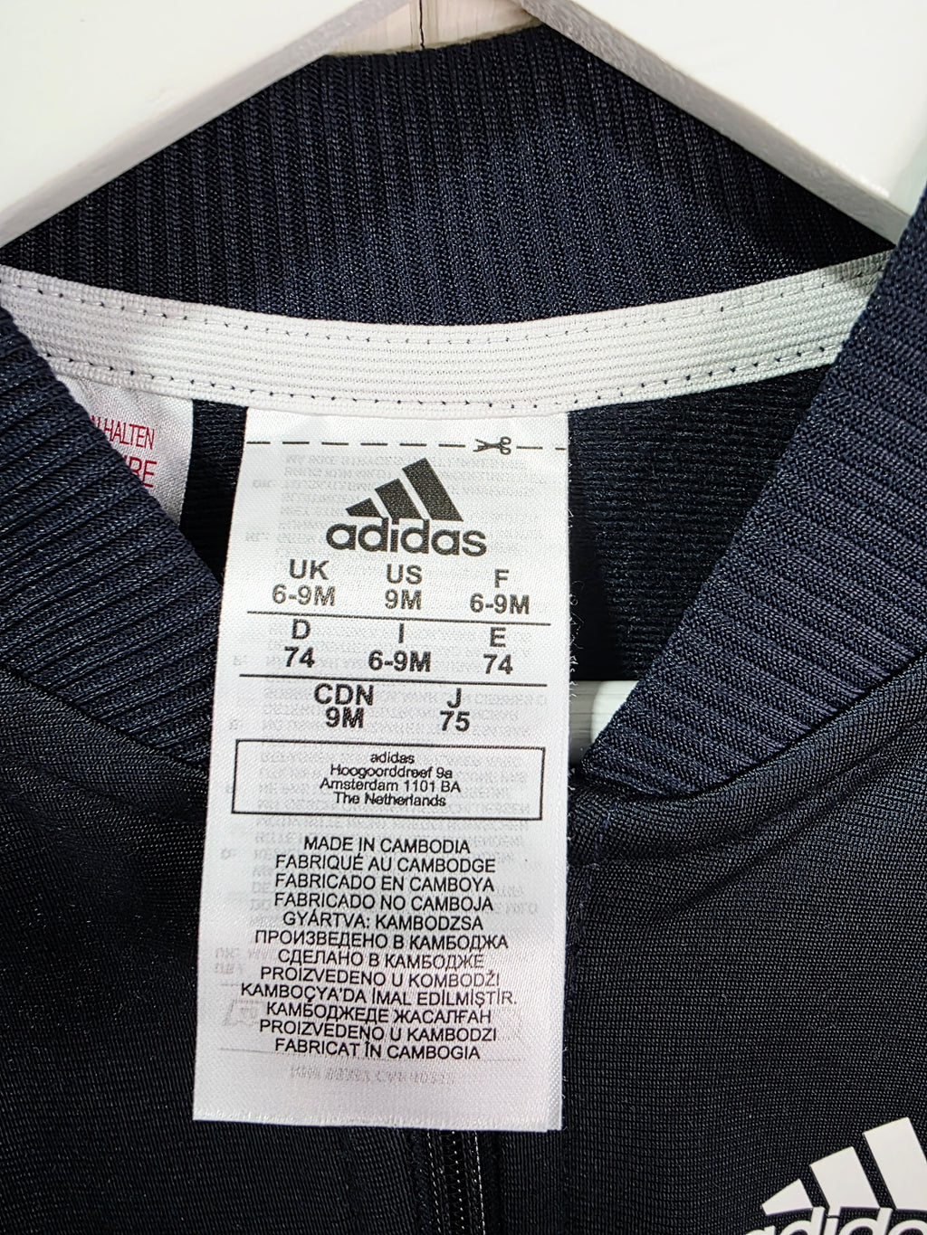 Adidas zip up tracksuit top 18-24 months