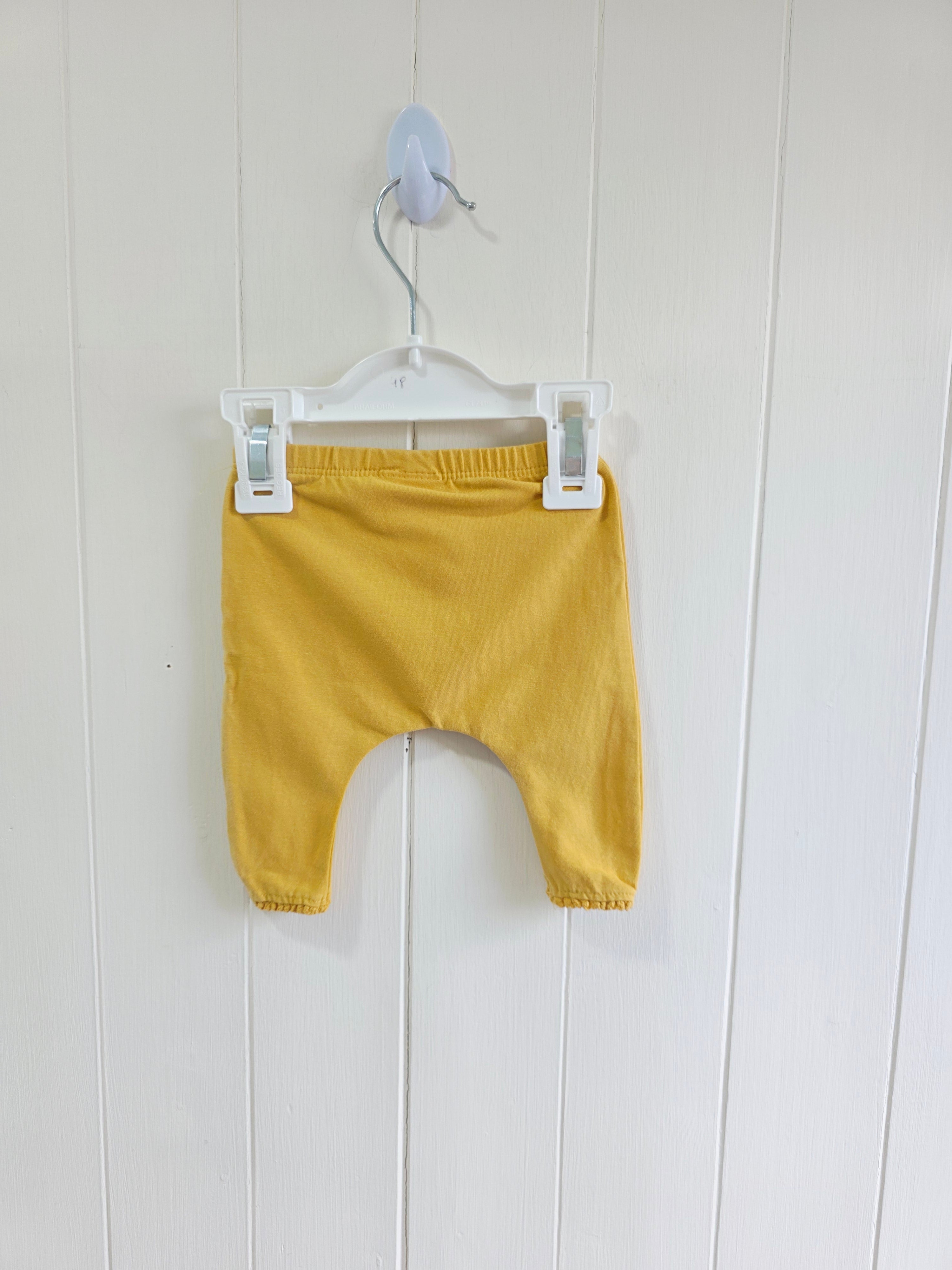 Next - up to 1 months mustard harem style leggings