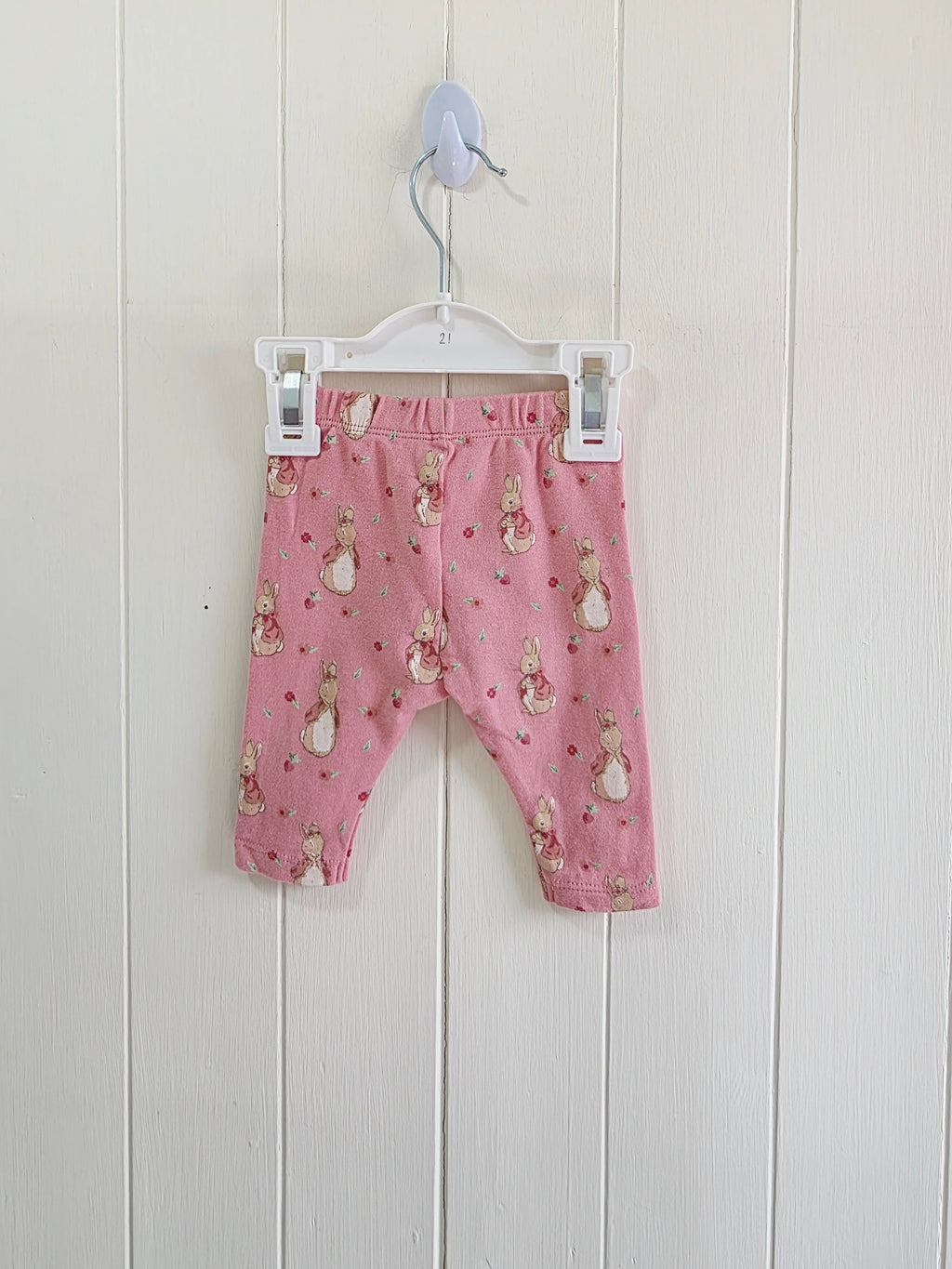 Peter Rabbit - Newborn girls pink leggings