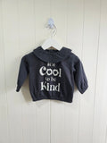George - 0-3 months charcoal grey girls top with 'it's cool to be kind' printed on the front