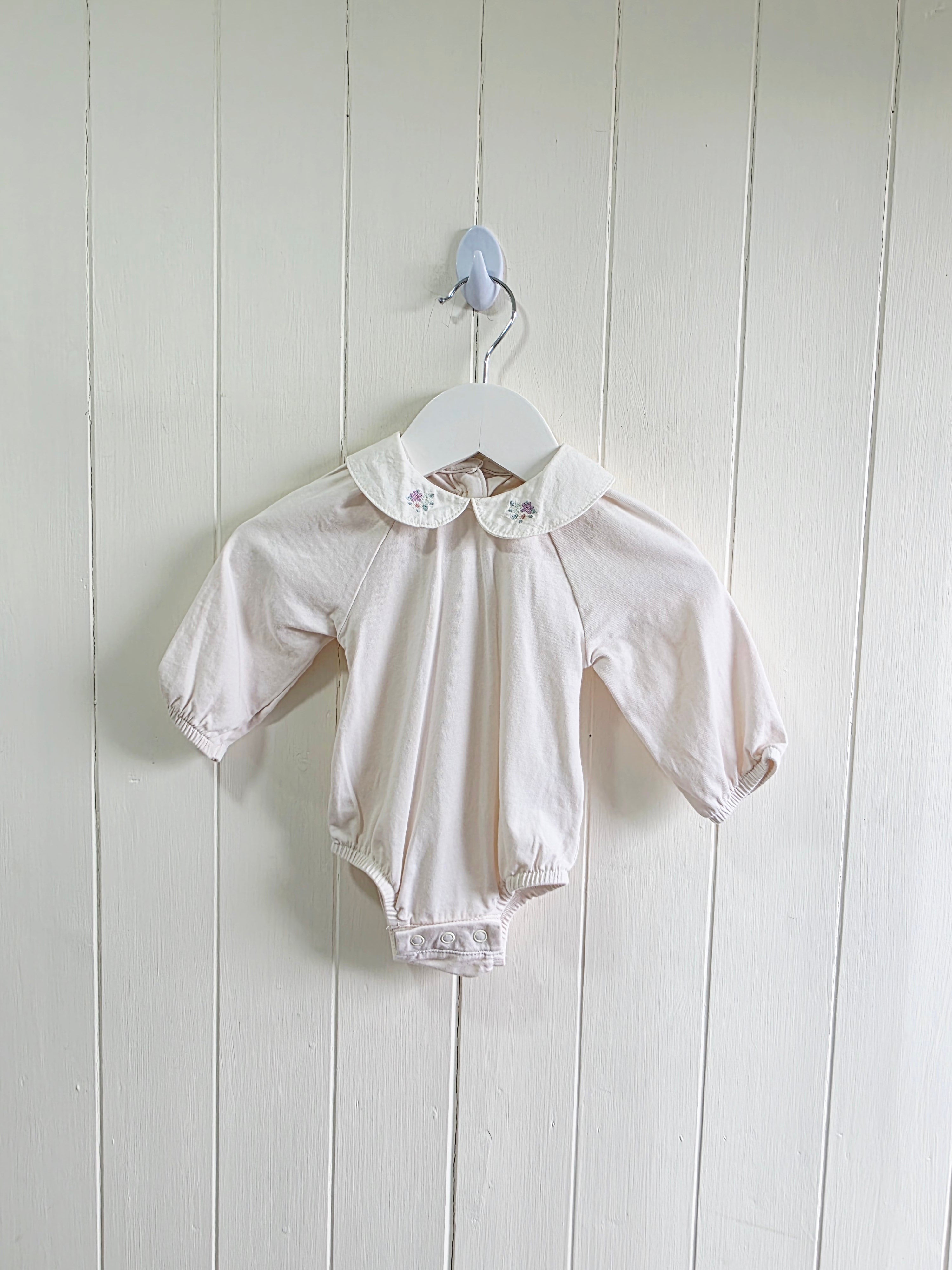 F&F - up to 3 months pink corduroy dress and bodysuit set