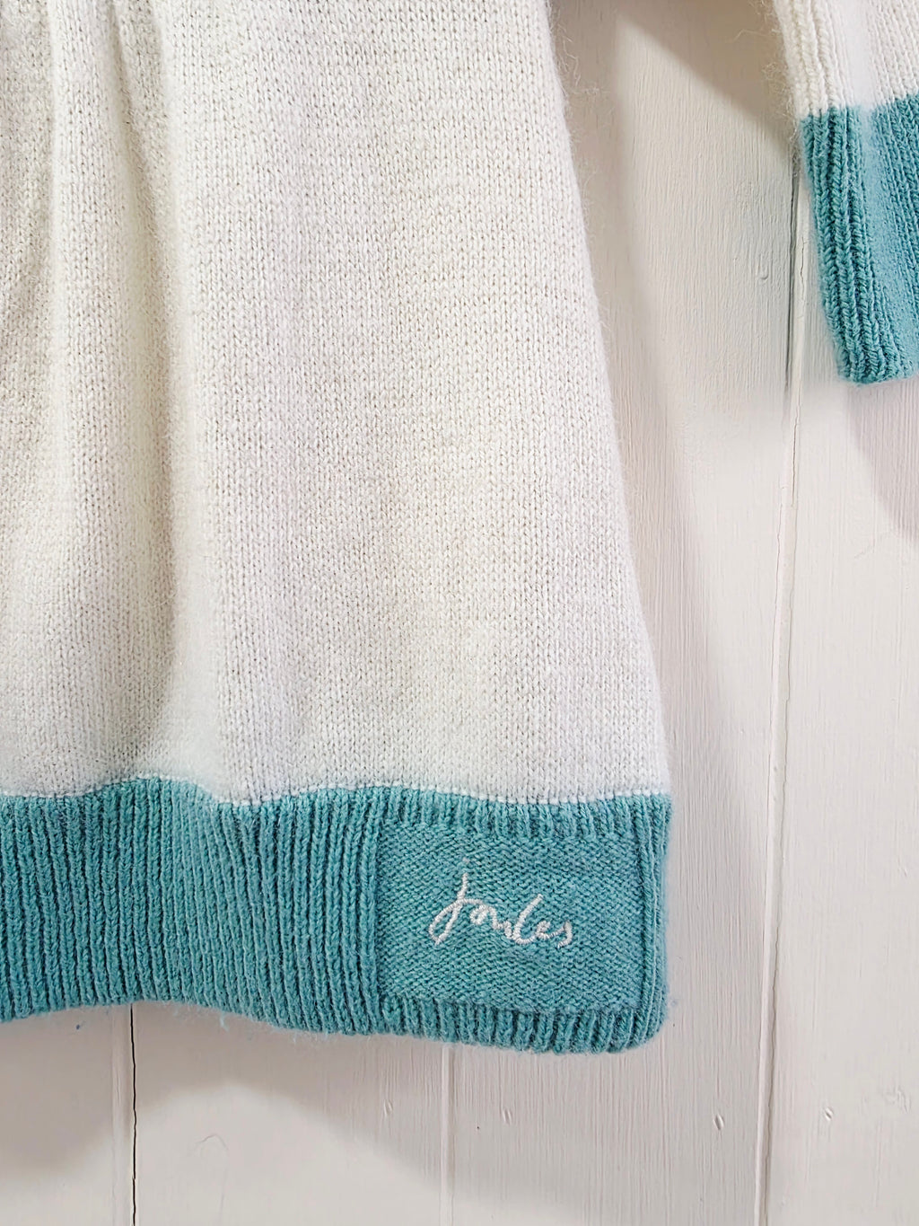 Joules - girls Fair Isle patterned knit dress 0-3 months