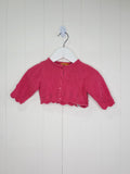 Mayoral - 3 months pink cropped knitted bolero cardigan