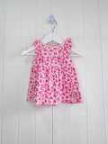 Mothercare - up to 1 month pink leopard print sleeveless dress featuring frill details