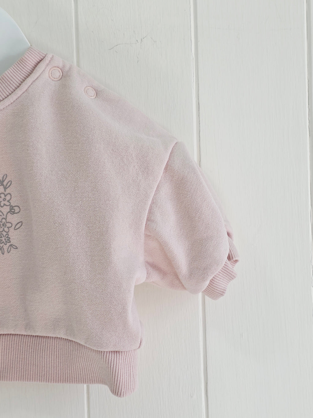 George - First size oversized Pink "You Are So Loved" flower circle sweatshirt