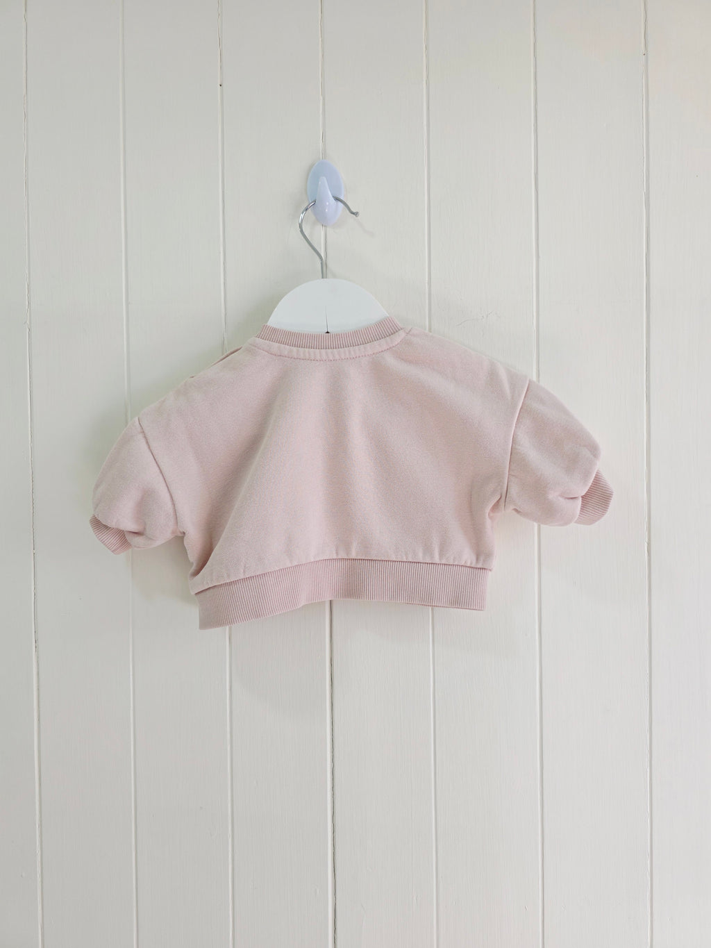 George - First size oversized Pink "You Are So Loved" flower circle sweatshirt