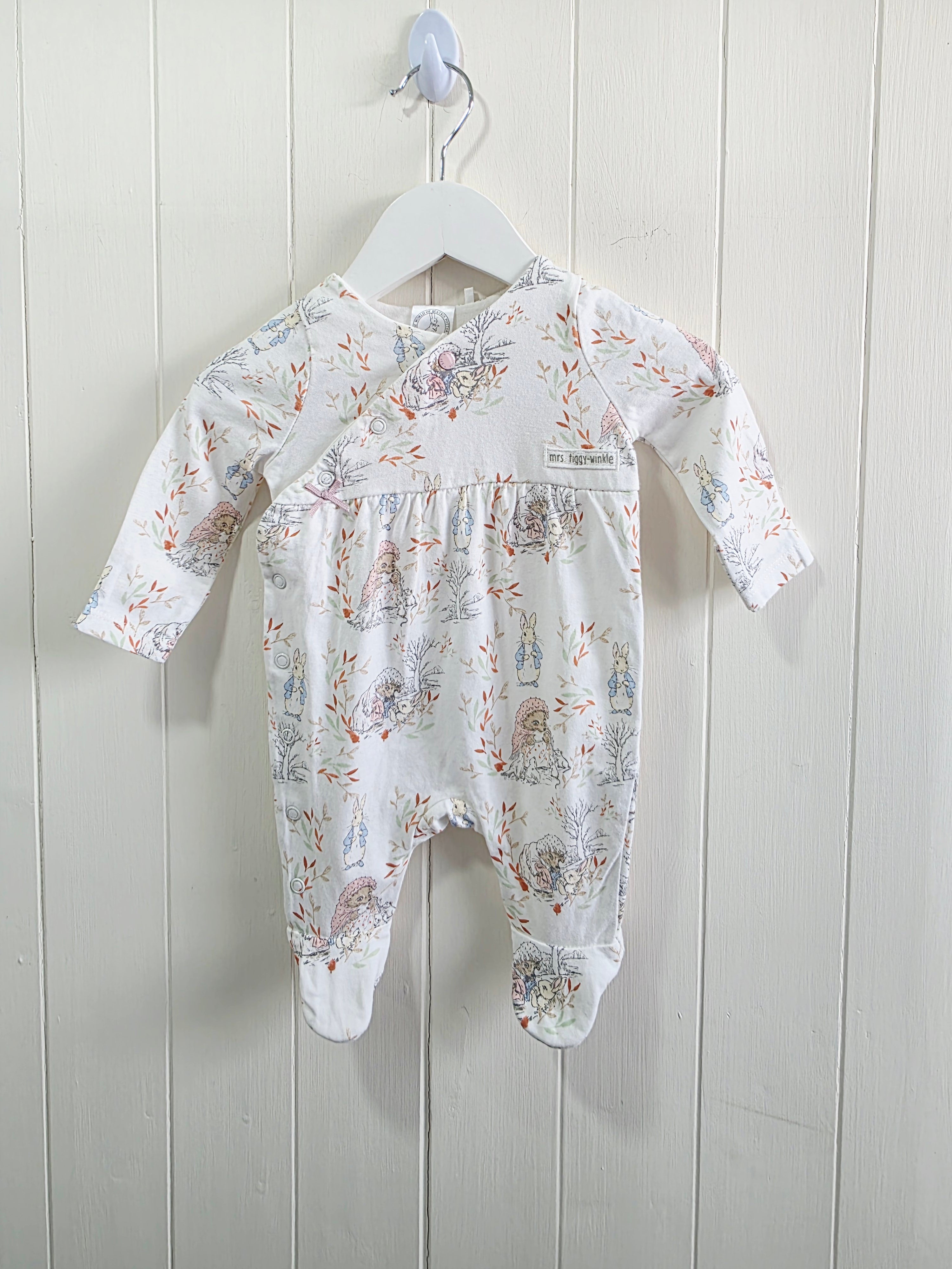 Peter Rabbit by TU - Up to 1 month popper sleepsuit