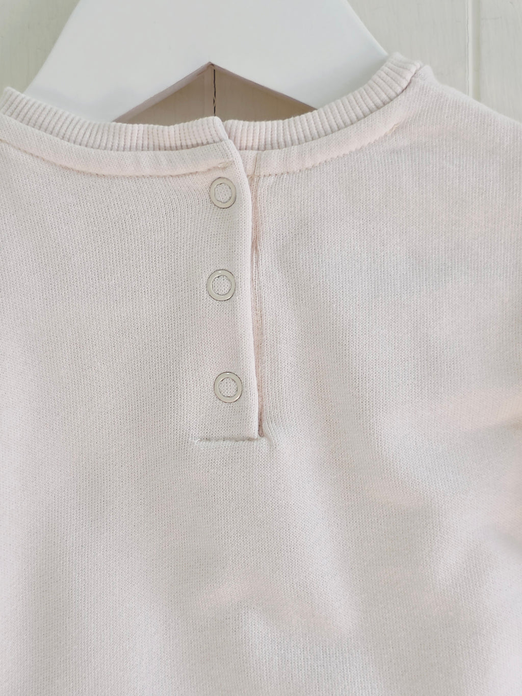 George - First size Dumbo print light pink sweatshirt featuring ruffle details
