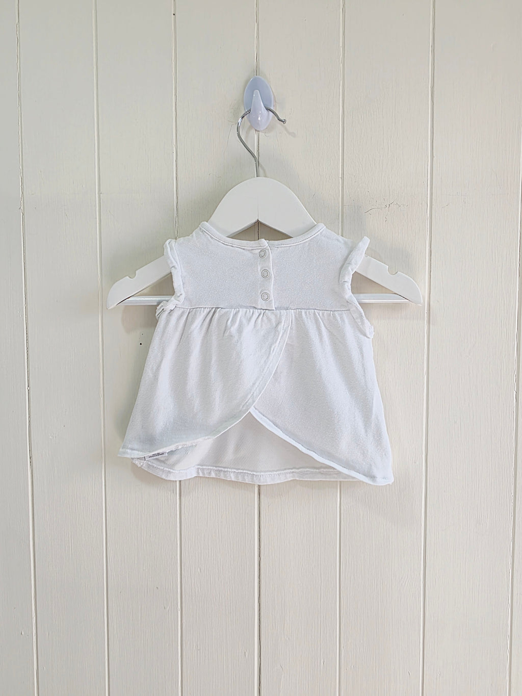 Next - Up to 1 month girl floral and butterfly embroidered top