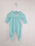 Next - Up to 3 months mint polka dot sleepsuit