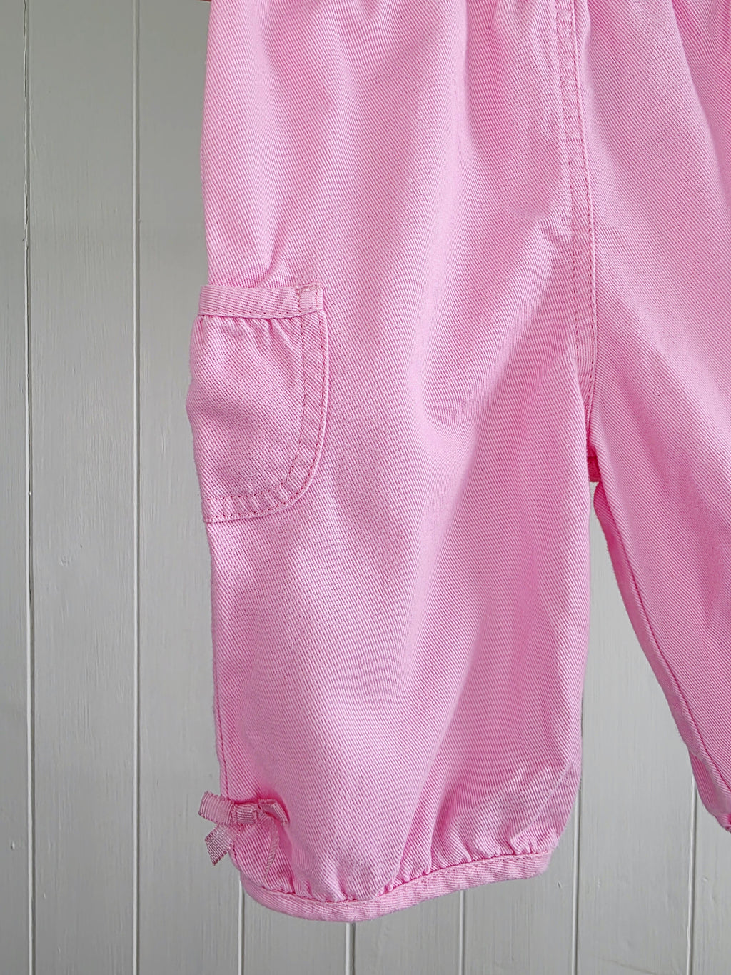 George 0-3 months lightweight pink cargo style trousers