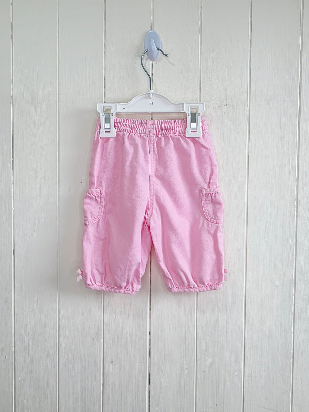George 0-3 months lightweight pink cargo style trousers