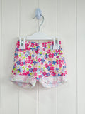 Cuddlesome - 0-3 months denim look floral shorts