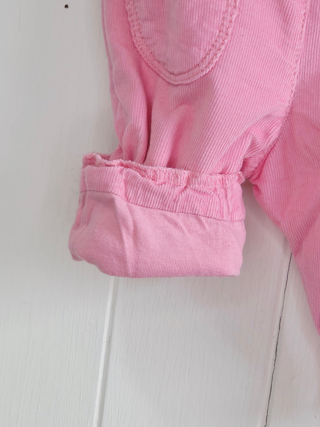 Next - up to 3 months pink corduroy trousers with lining