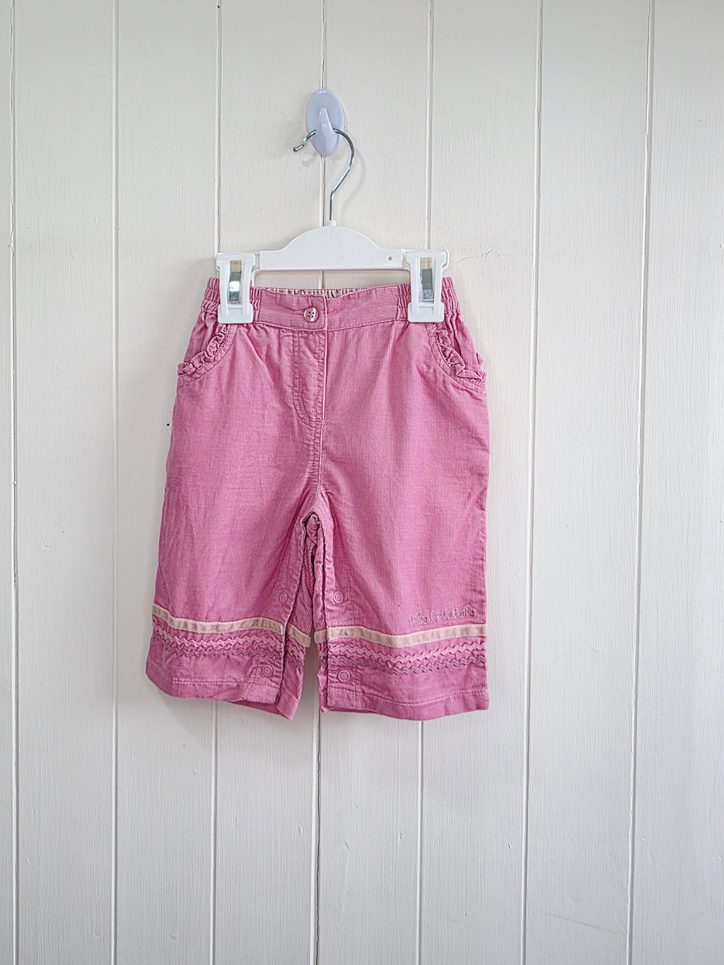 Rocha little Rocha - 3-6 months Y2K lightweight pink corduroy trousers