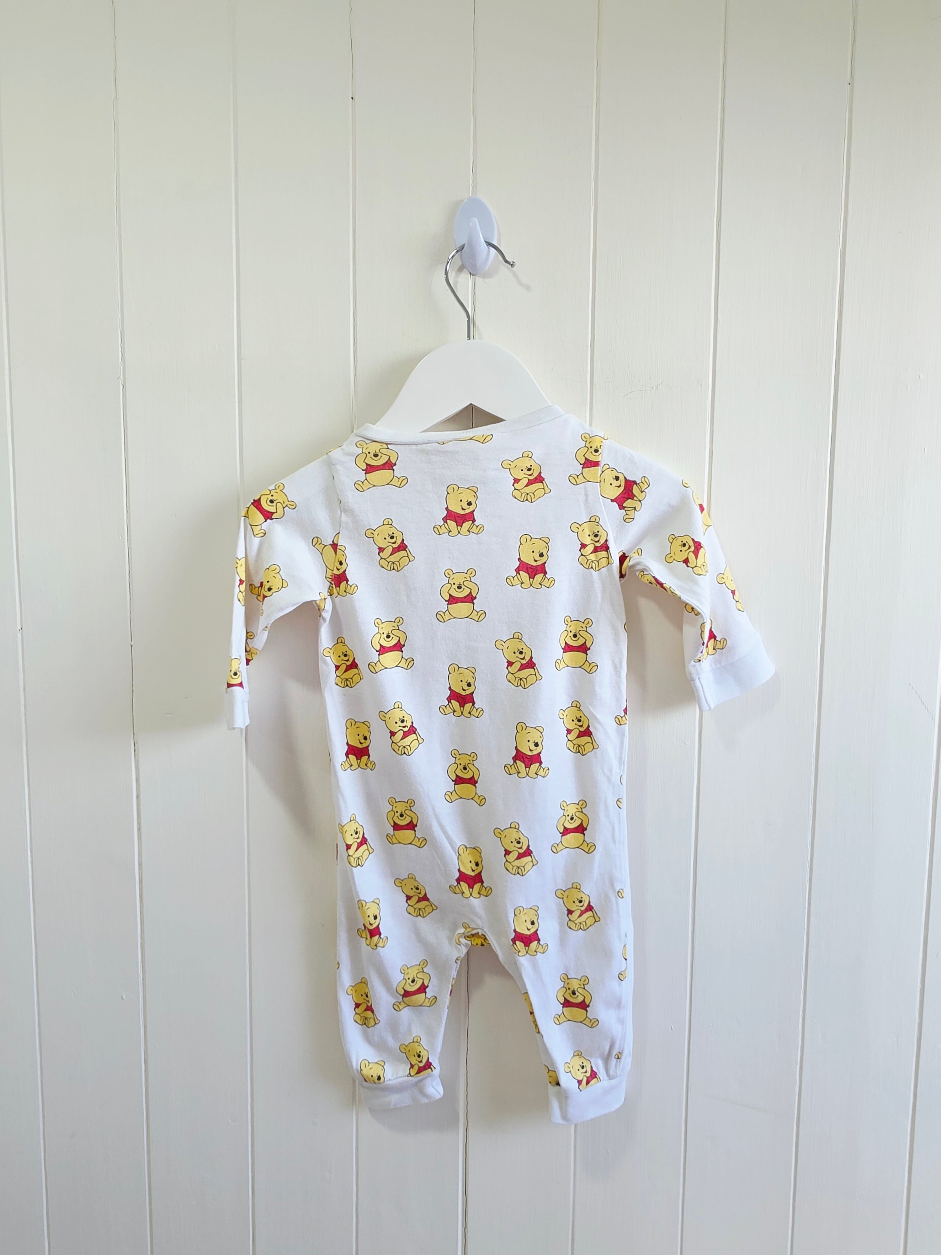 H&M - 1-2 months unisex Winnie the Pooh sleepsuit with pooper closure