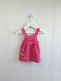 Disney bambi at George - 0-3 months corduroy pinafore dress featuring embroidered bambi