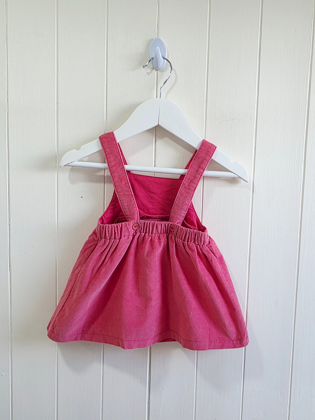 Disney bambi at George - 0-3 months corduroy pinafore dress featuring embroidered bambi