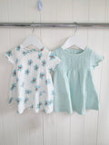 M&S - 0-3 months girls short sleeve dresses set featuring floral print