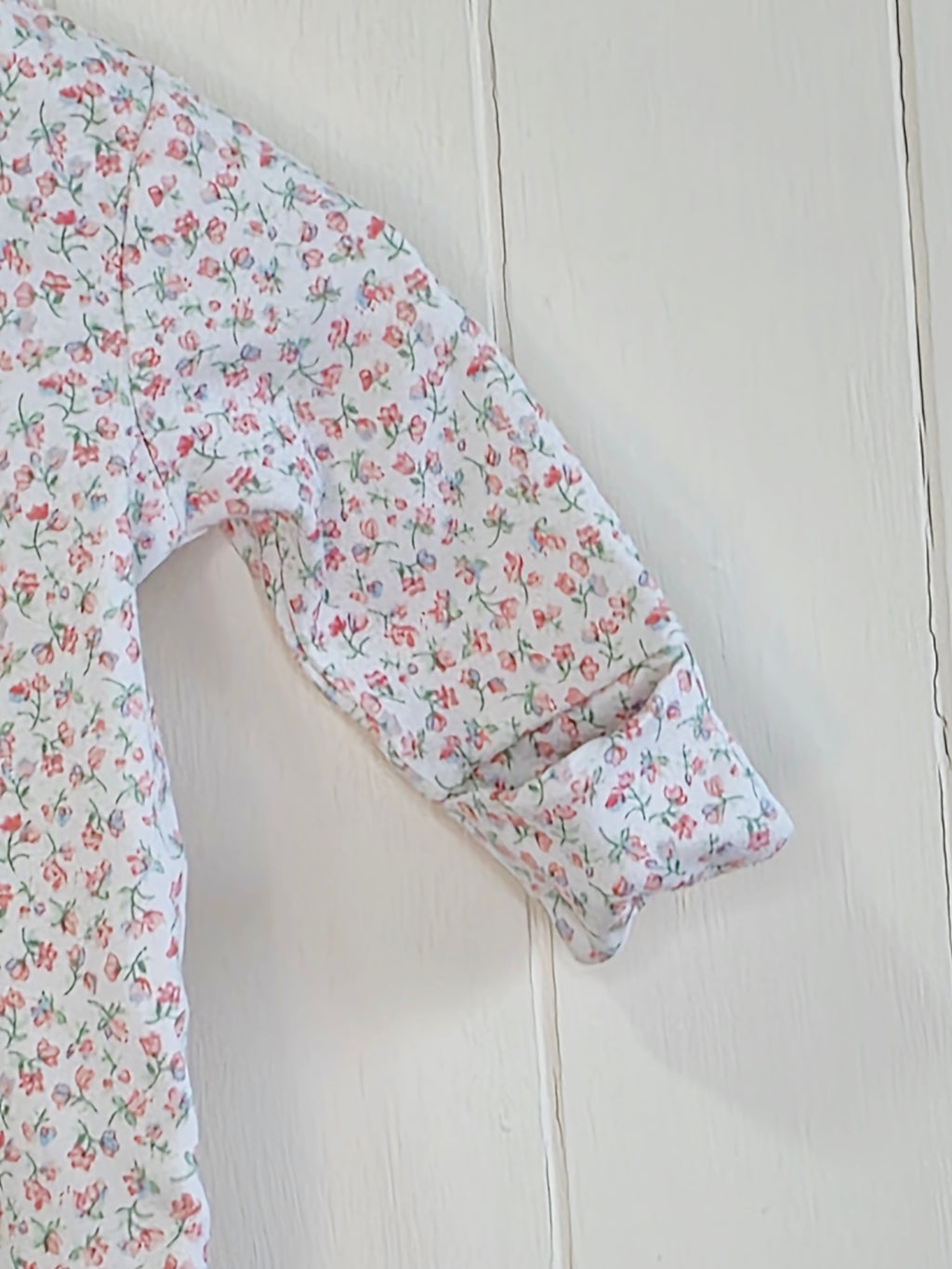 Next - up to 3 months girls white floral sleepsuit