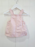 Primark - 0-3 months baby girls pink denim pinafore dress