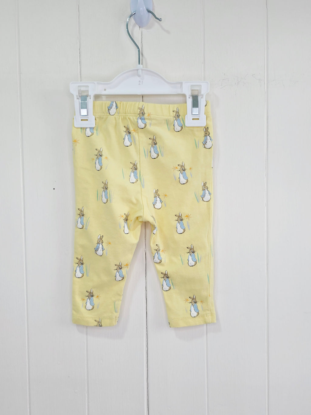 Peter Rabbit at Matalan- 3-6 months yellow leggings featuring Peter Rabbit all ive print